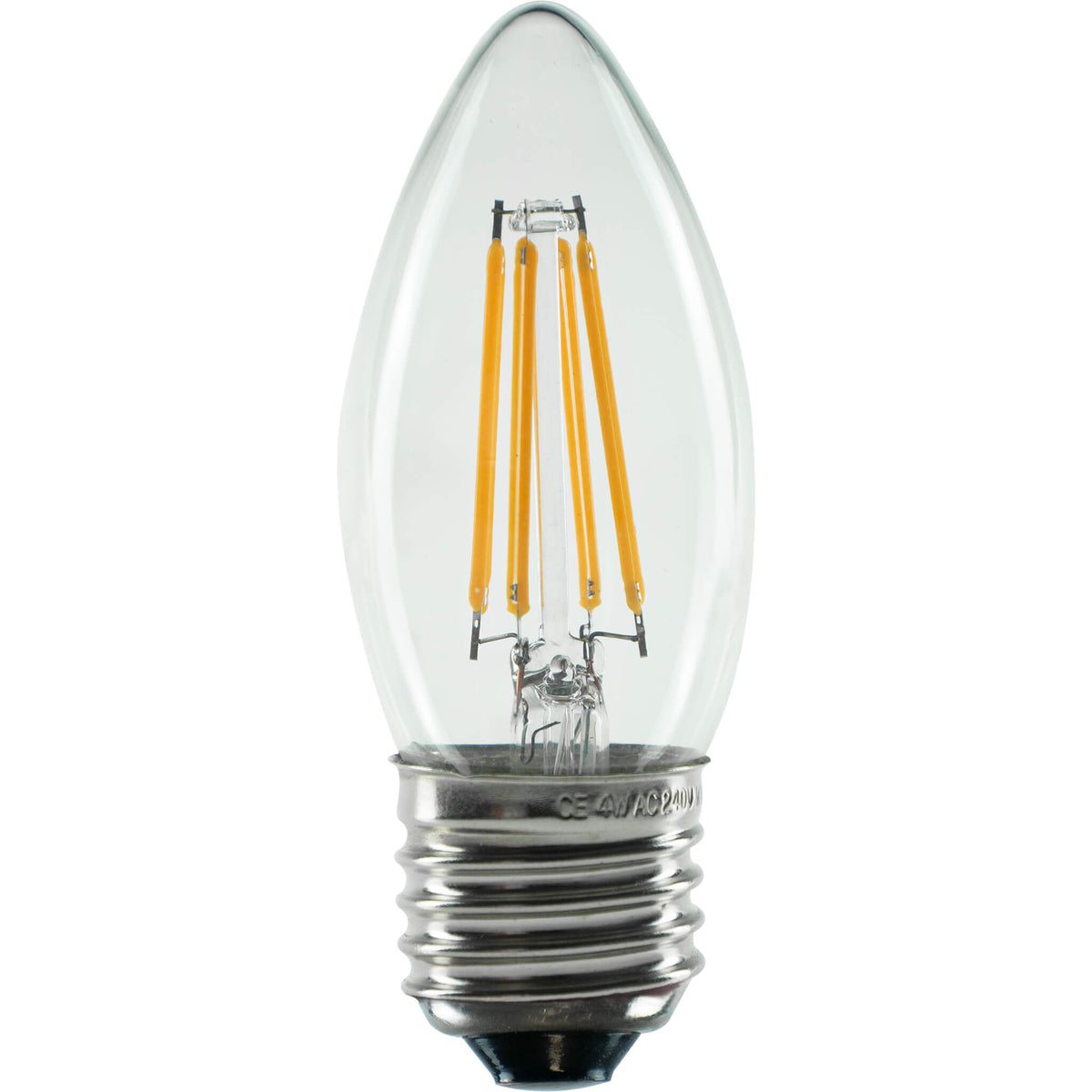 SEGULA LED Kerze klar – E27, 3,2 W, 2.700 K, dimmbar – Hauptbild