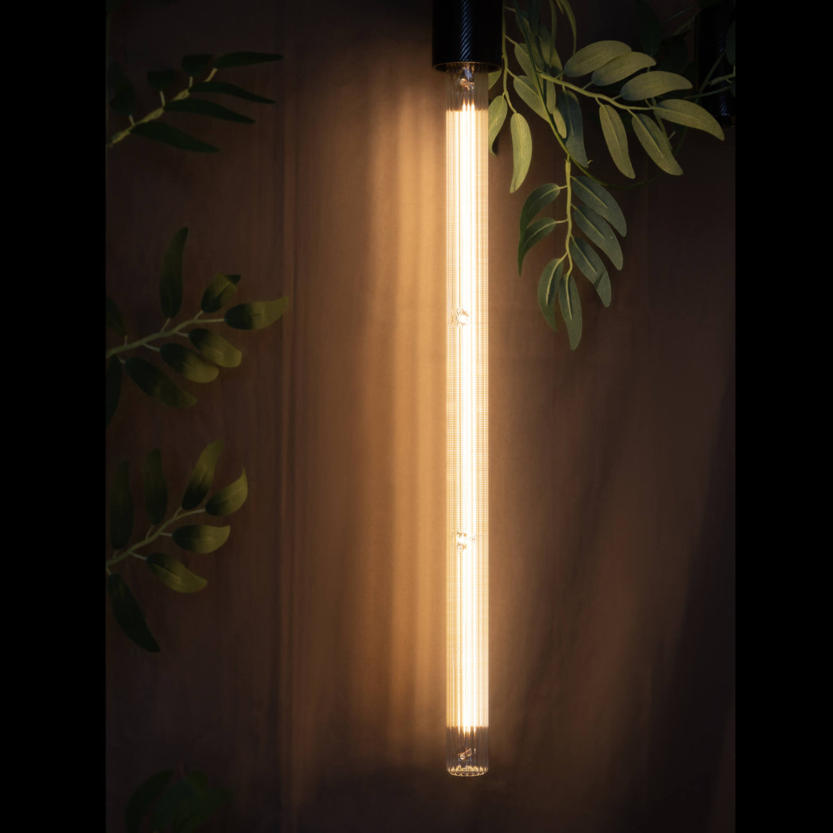 SEGULA LED Soft Tube T500 rippled klar – E27, 5 W, 2.200 K, dimmbar – Produktansicht 3