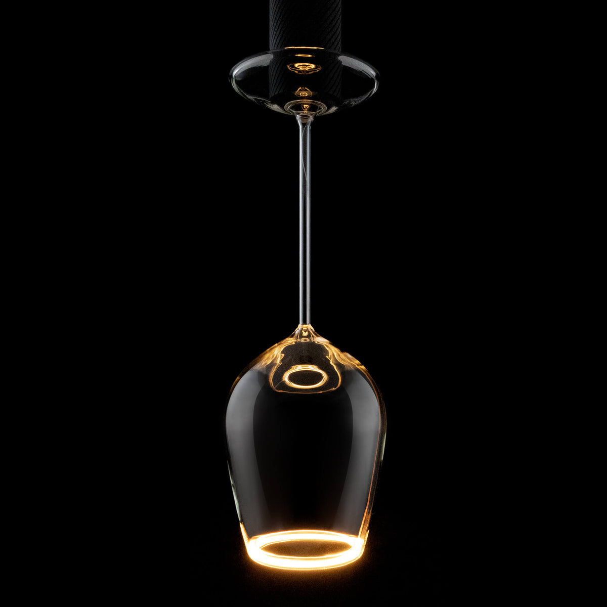 SEGULA LED Floating Rotwein klar – E27, 5 W, 2.200 K, dimmbar – Produktansicht 1
