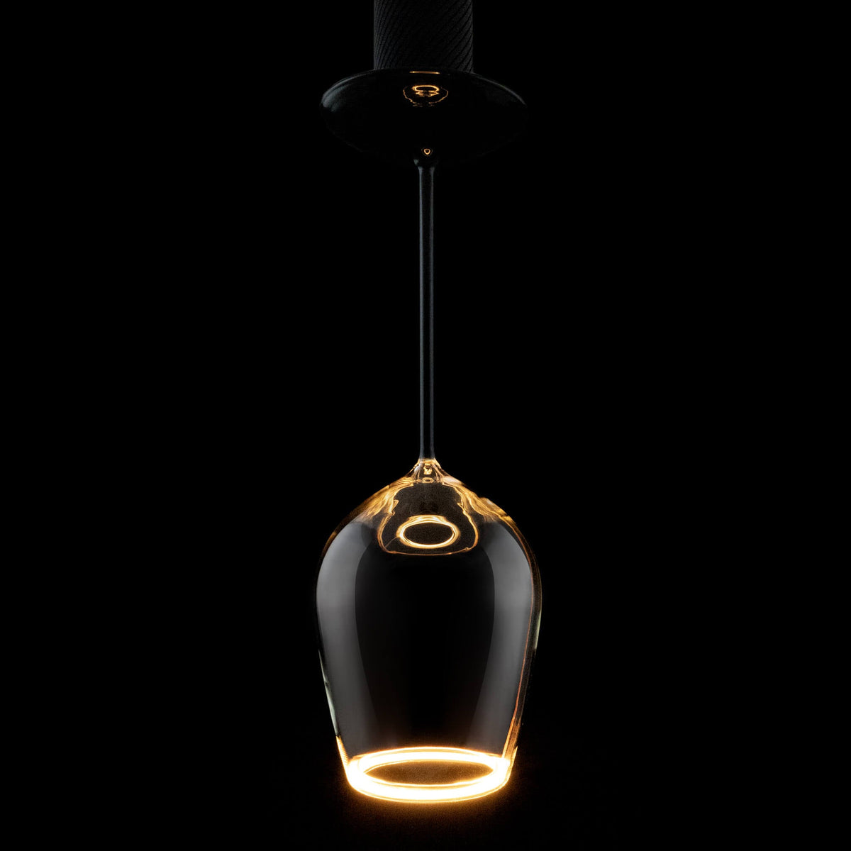 SEGULA LED Floating Rotwein – E27, 5 W, 2.200 K, dimmbar