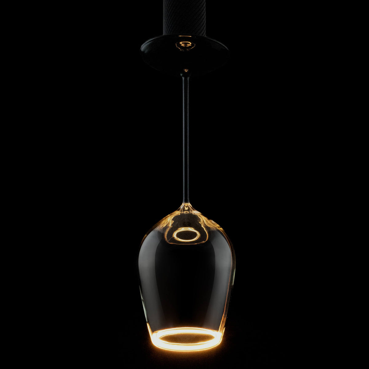 SEGULA LED Floating Rotwein – E27, 5 W, 2.200 K, dimmbar