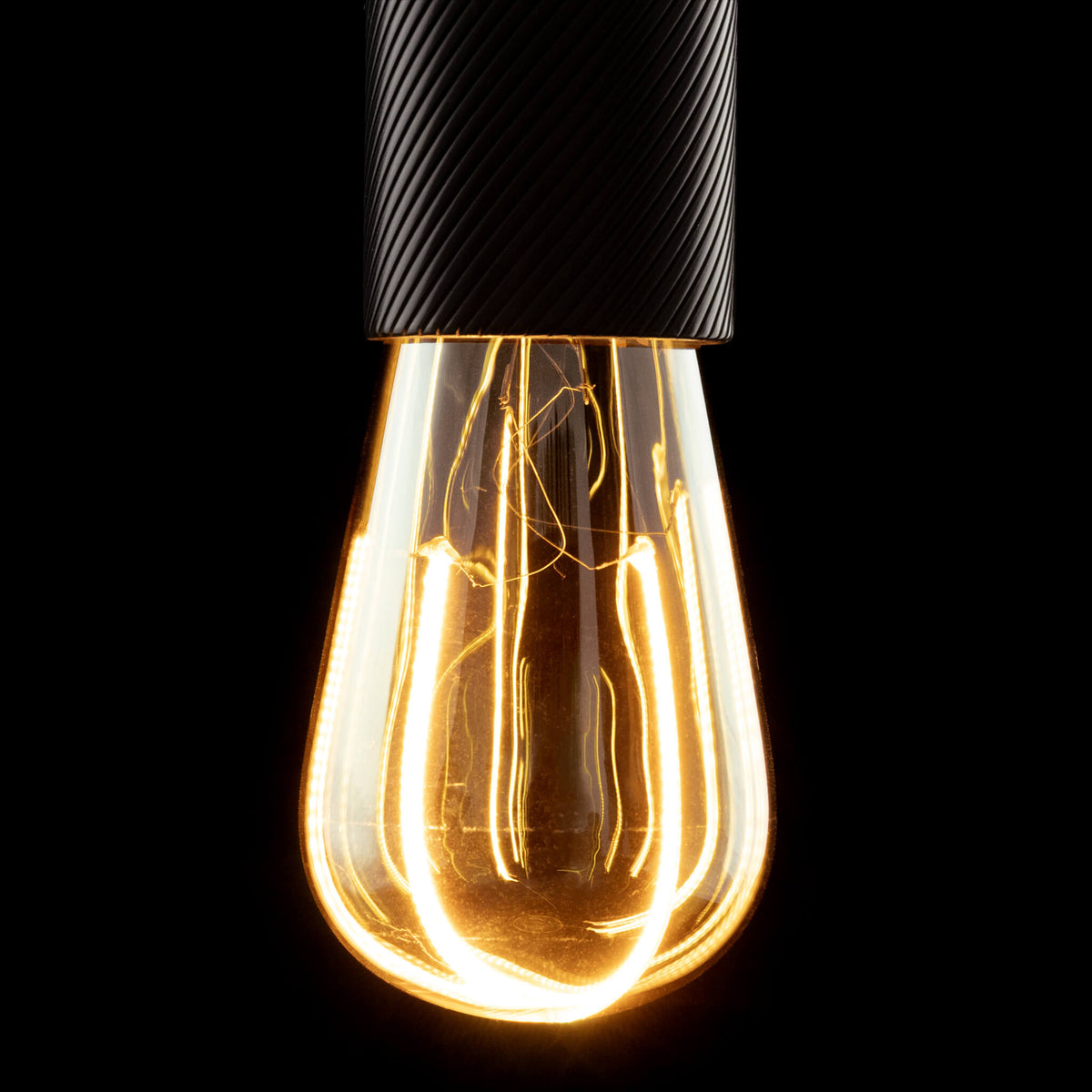 SEGULA LED Illusion Rustika crescent top smokey grau – E27, 4 W, 1.900 K, dimmbar – Produktansicht 1