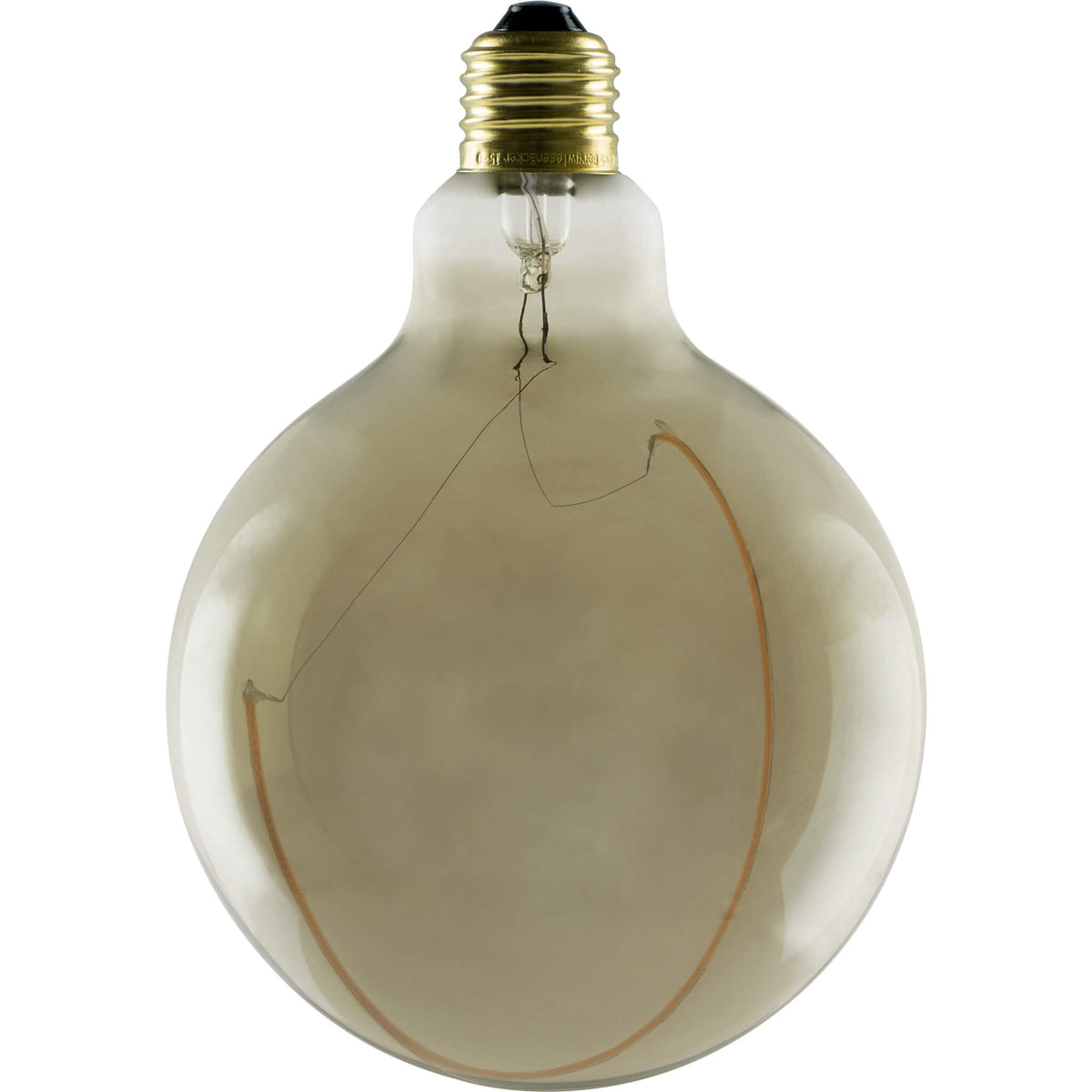 SEGULA LED Illusion Globe 125 crescent slanting smokey grau – E27, 6 W, 1.900 K, dimmbar – Hauptbild