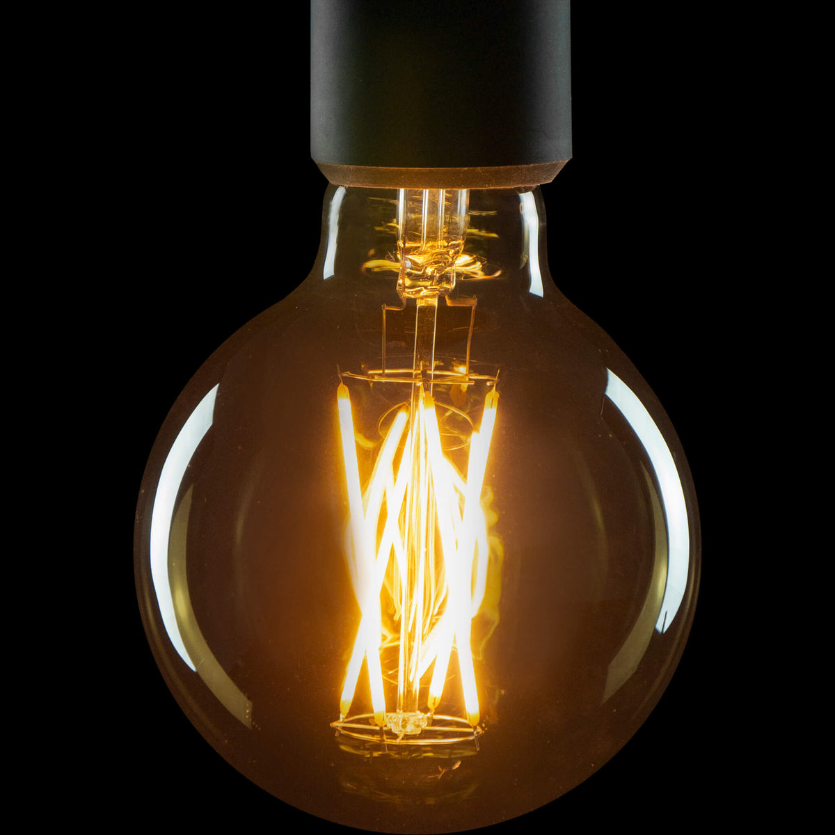 SEGULA LED Globe 95 smokey grau – E27, 5 W, 1.900 K, dimmbar – Produktansicht 1