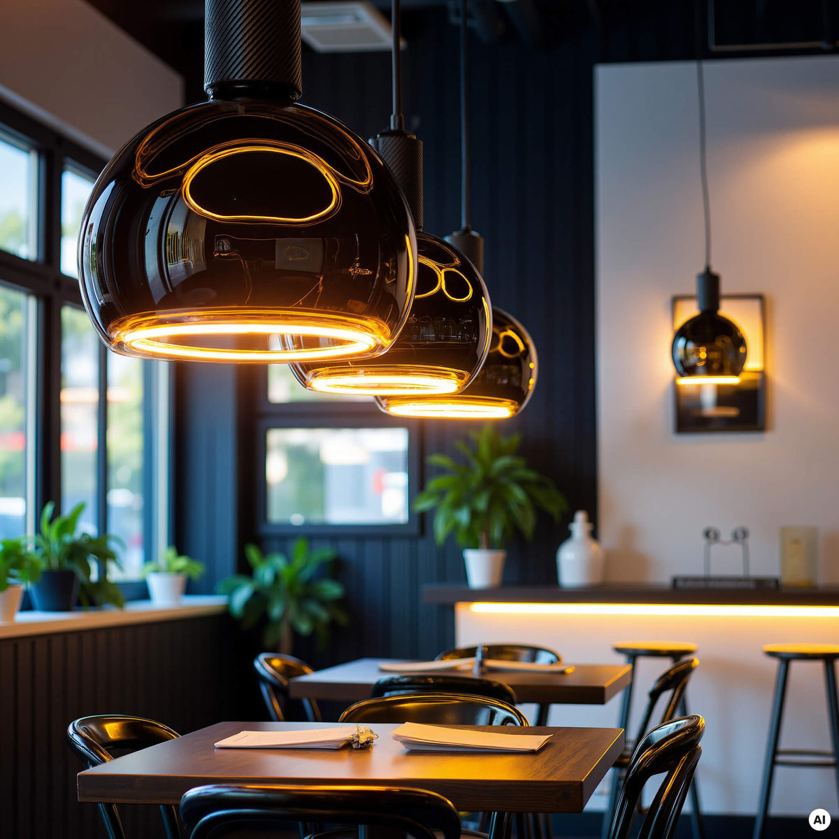 SEGULA LED Floating Billard Globe 200 schwarz – E27, 4 W, 2.200 K, dimmbar – Produktansicht 2