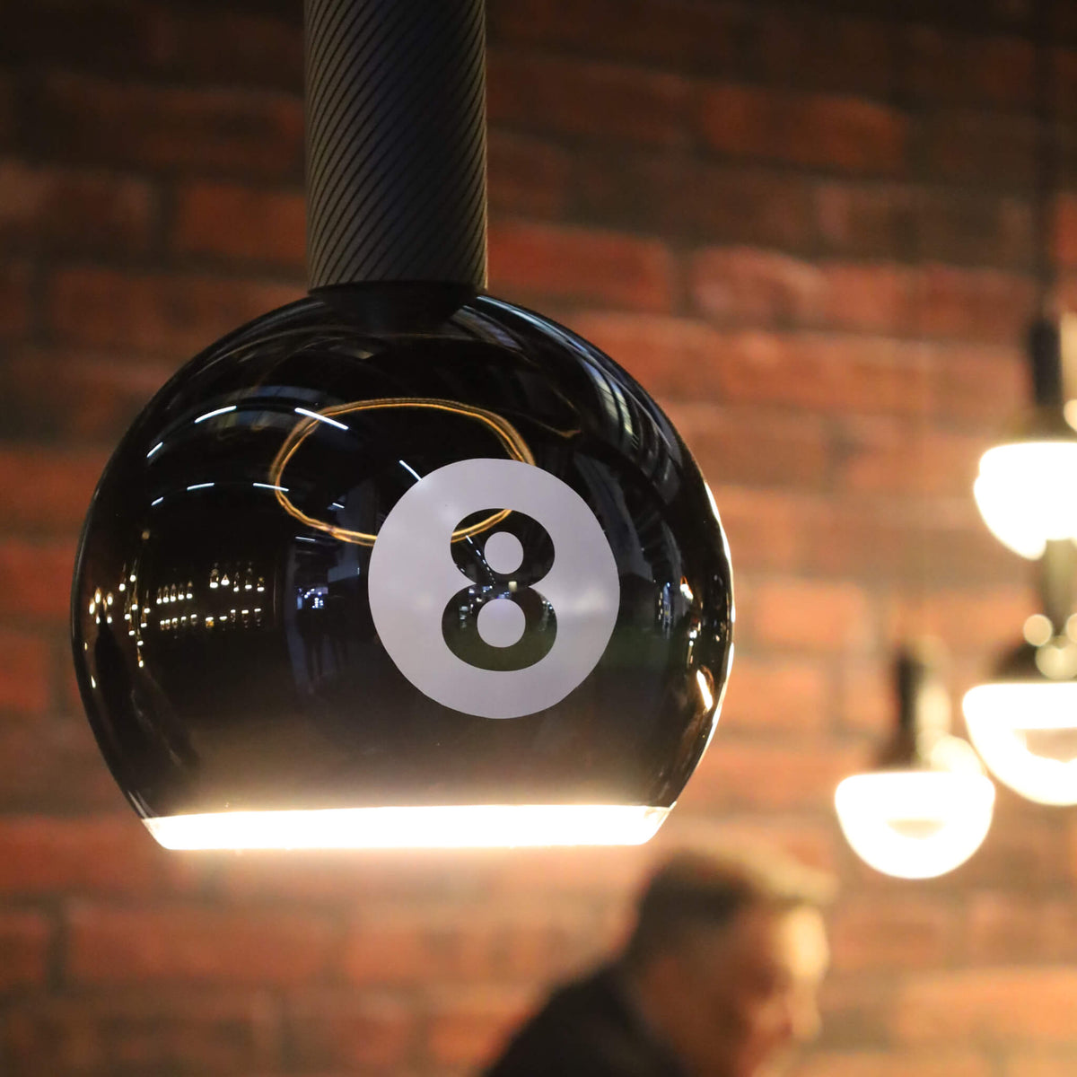 SEGULA LED Floating Billard Globe 200 schwarz 8 – E27, 4 W, 2.200 K, dimmbar – Produktansicht 5