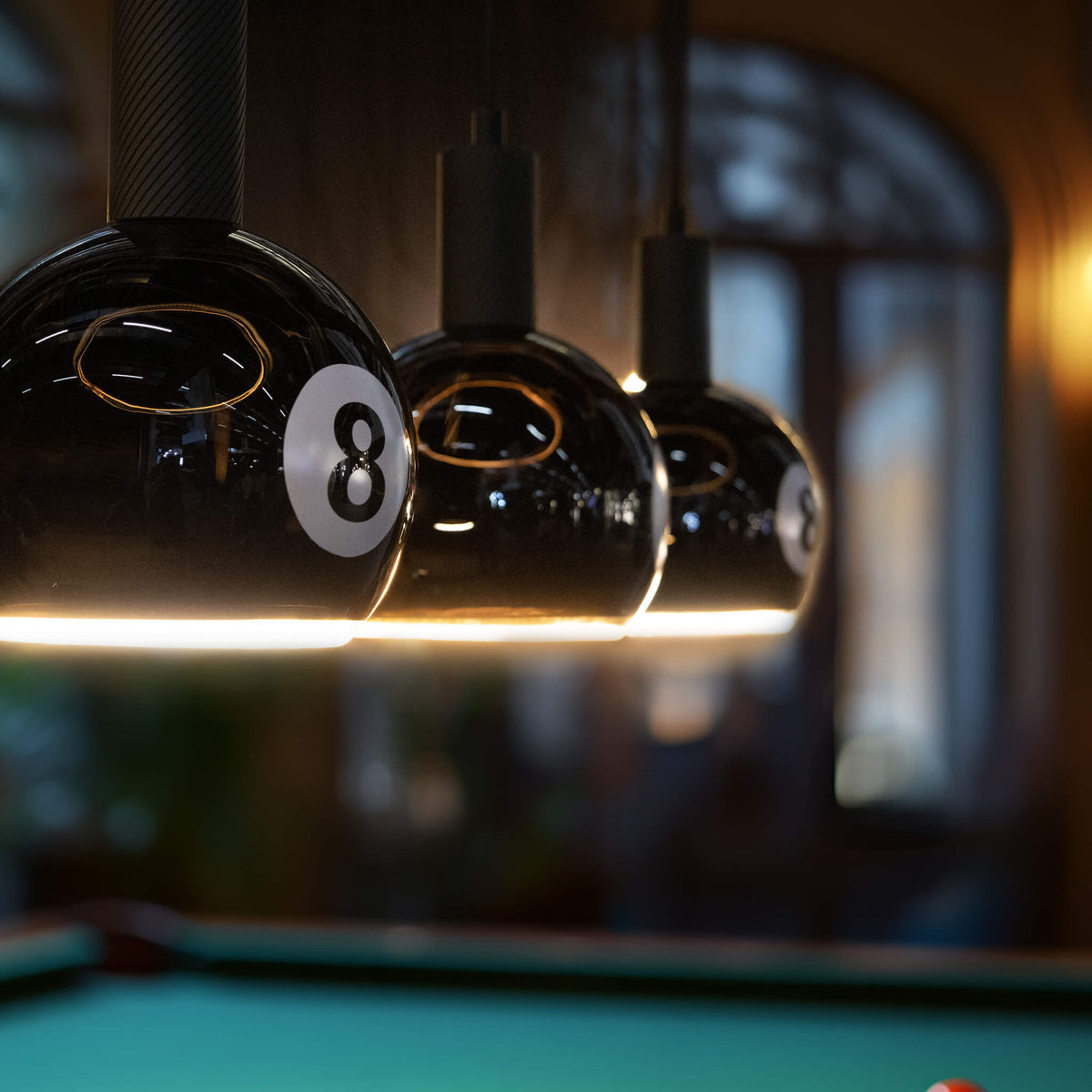 SEGULA LED Floating Billard Globe 200 schwarz 8 – E27, 4 W, 2.200 K, dimmbar – Produktansicht 6