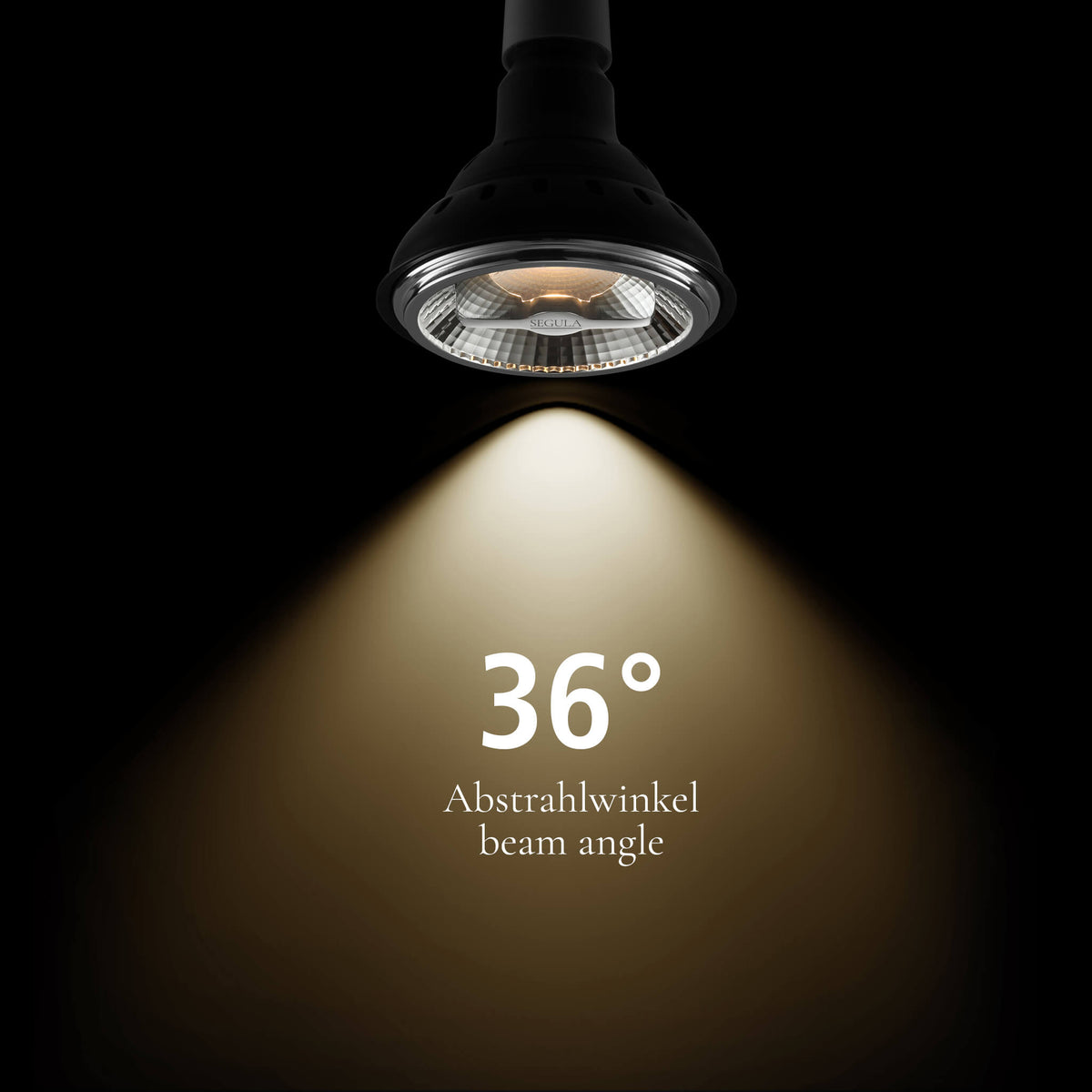 SEGULA LED PAR38 Reflektor Ambient Dimming – E27, 16 W, 2.000 K–3.000 K, dimmbar – Produktansicht 3