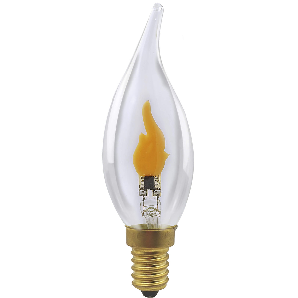 SEGULA LED Kerze Windstoß Fire Flame klar – E14, 0,2 W, 1.800 K – Hauptbild