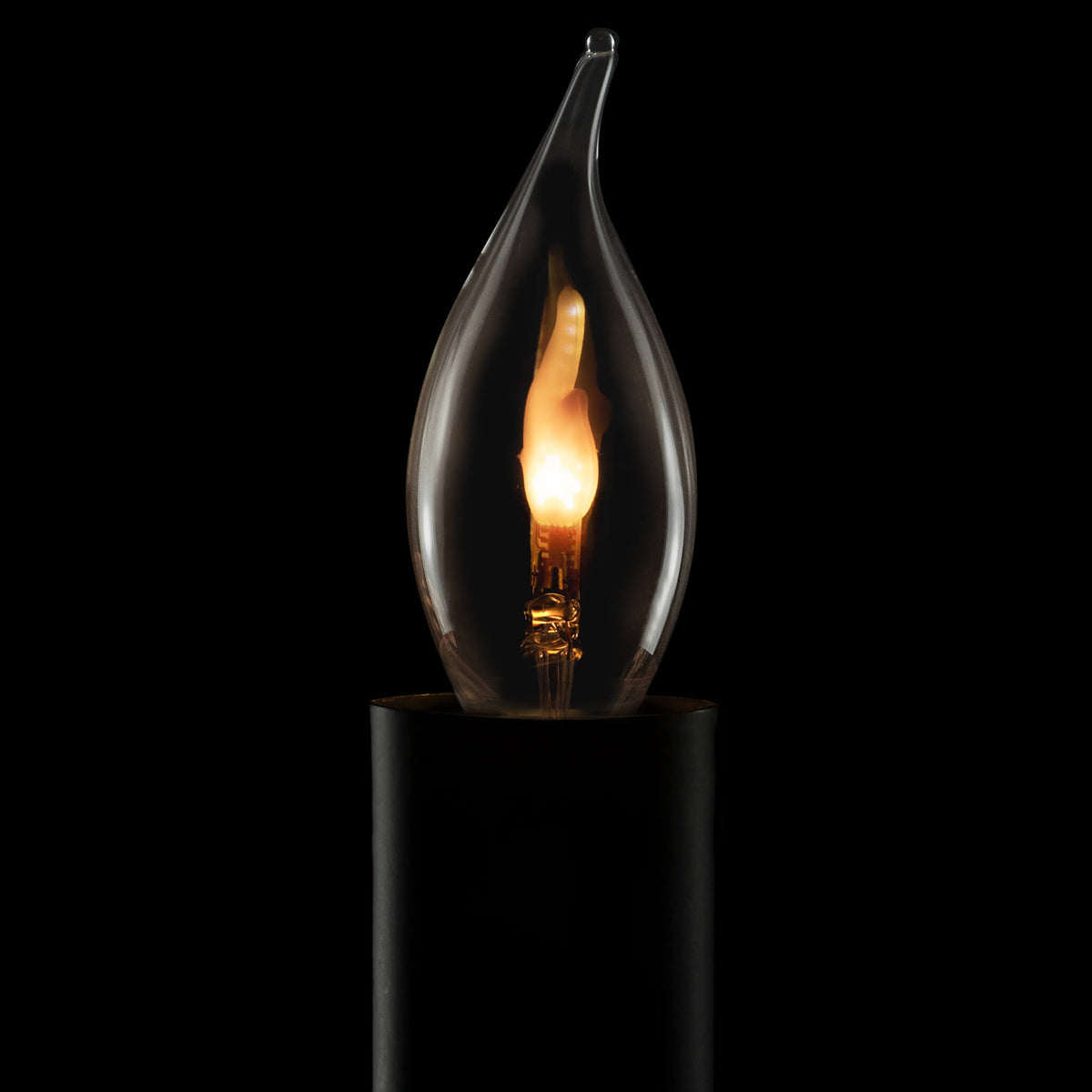 SEGULA LED Kerze Windstoß Fire Flame klar – E14, 0,2 W, 1.800 K – Produktansicht 1