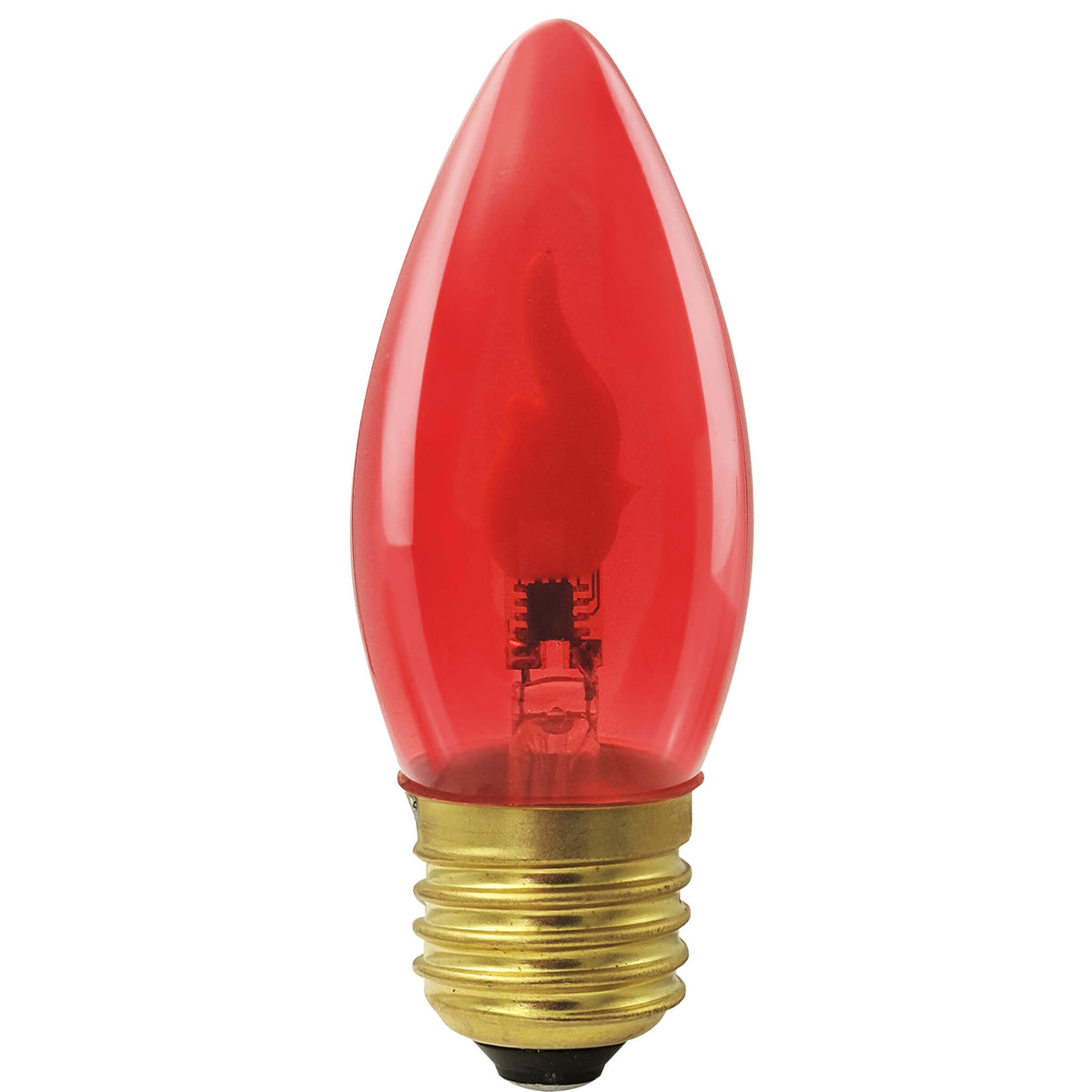 SEGULA LED Kerze Fire Flame rot – E27, 0,2 W, 1.800 K – Hauptbild