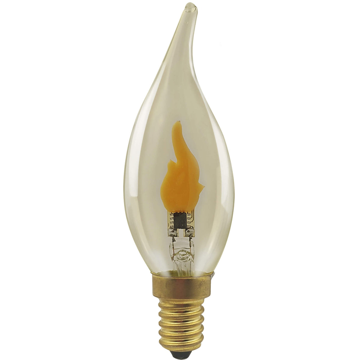 SEGULA LED Kerze Windstoß Fire Flame – E14, 0,2 W, 1.800 K