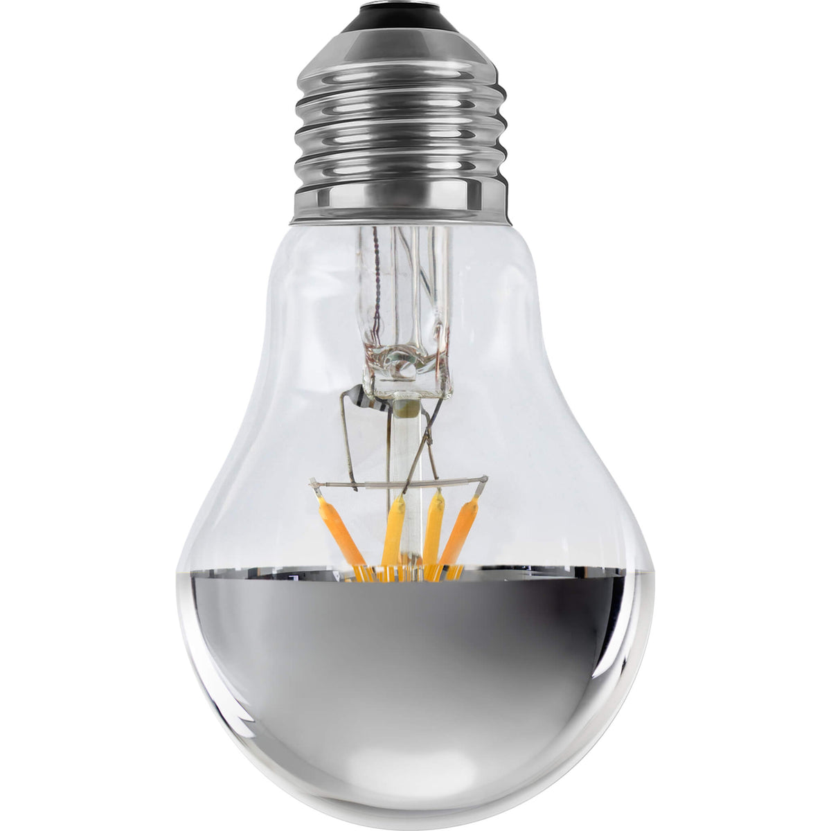 SEGULA LED Glühlampe 24V Ambient Dimming Spiegelkopf silber – E27, 3 W, 2.000 K–2.700 K, dimmbar – Hauptbild