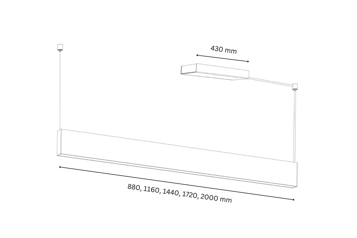 Tunto LED120 (weiß/schwarz) Pendelleuchte – Ansicht 5