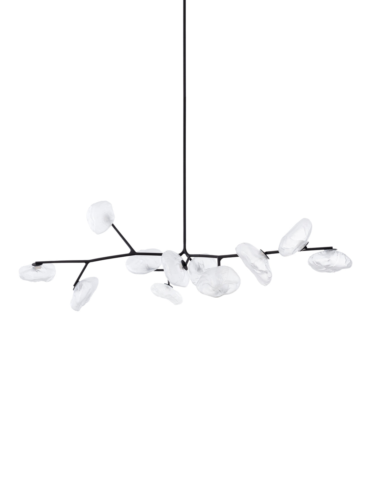 Bocci 73 Armature Pendelleuchte – 73.11a.1 – 11 Pendel, 1025 mm hoch, mit 500 mm Verlängerung, klar, 2700 K