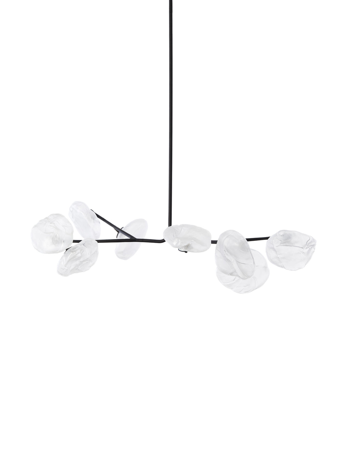 Bocci 73 Armature Pendelleuchte – 73.8a.1 – 8 Pendel,890 mm hoch, mit 500 mm Verlängerung, klar, 2700 K