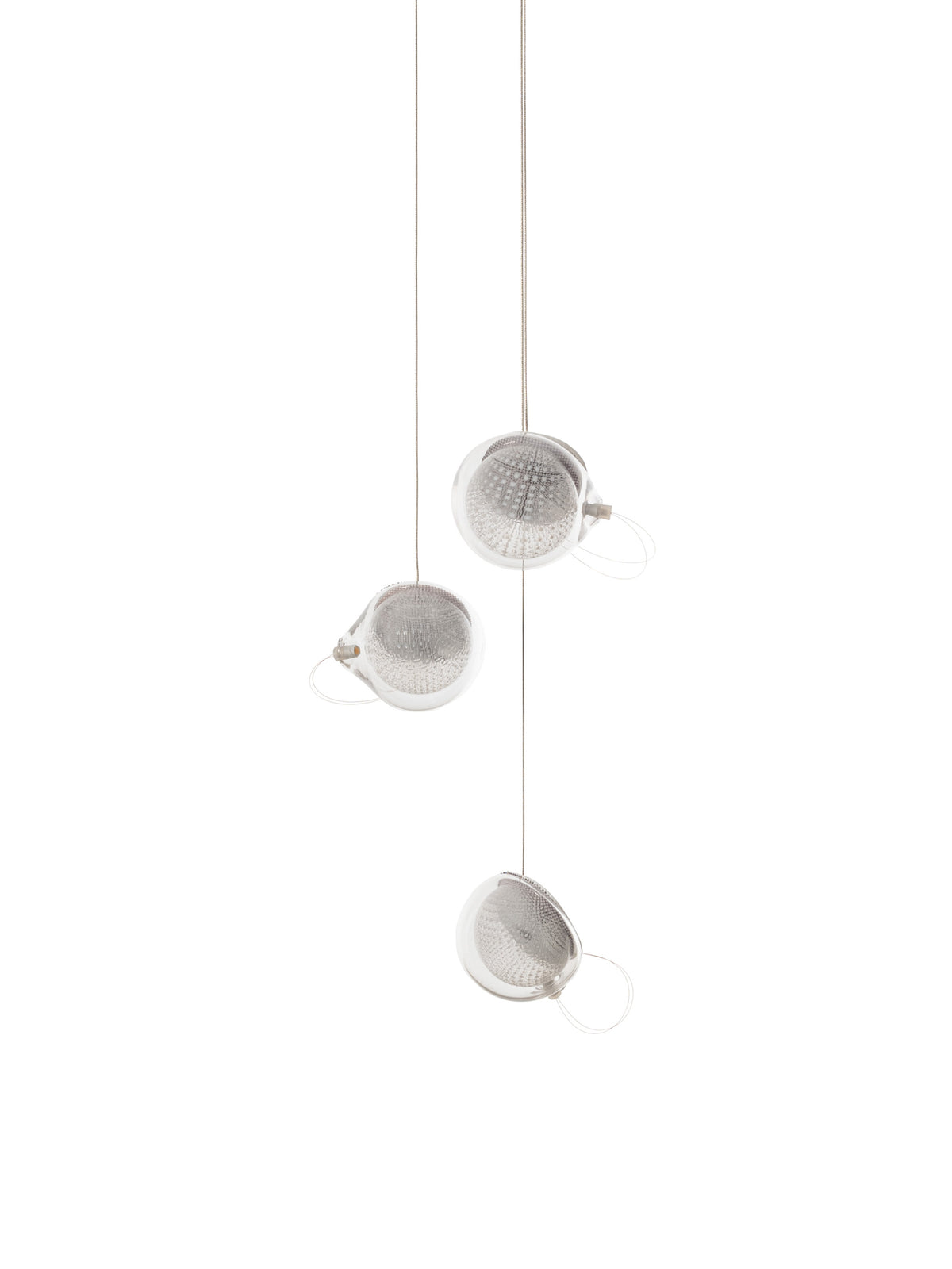Bocci 76 Random Pendelleuchte – 76.3 – 3 Pendel, Ø152 mm Baldachin rund