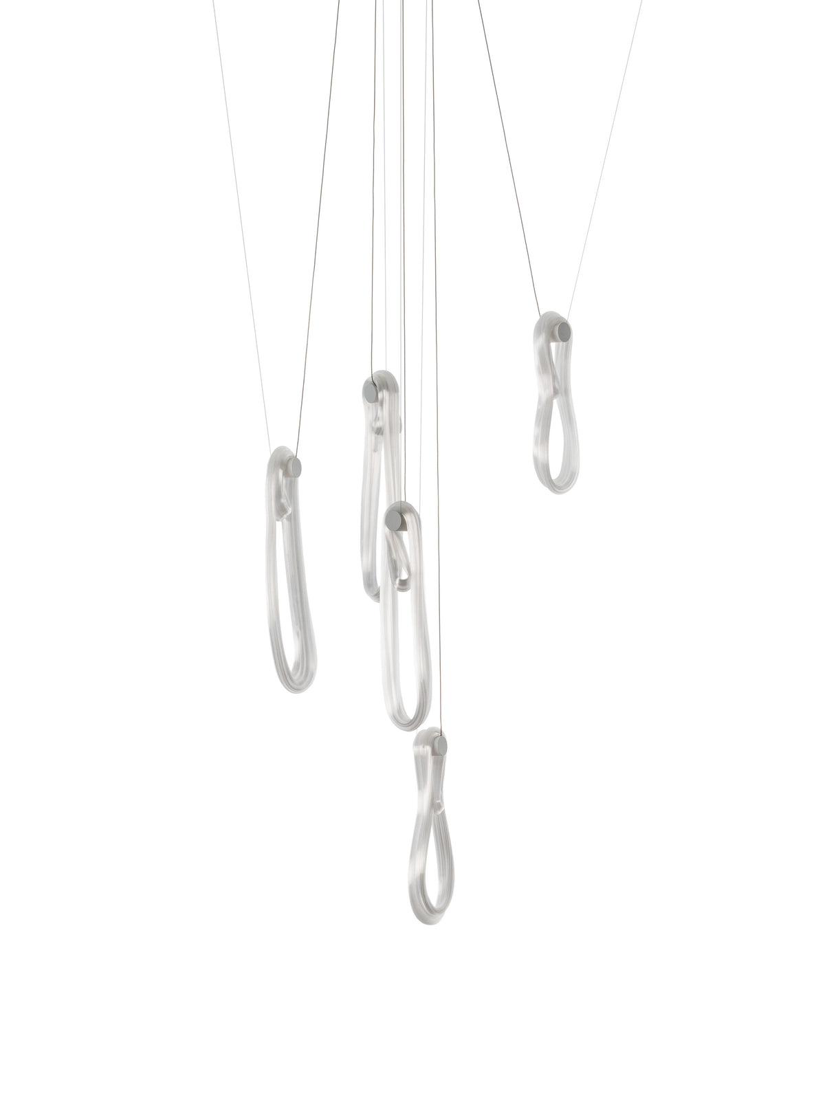 Bocci 87 Random Pendelleuchte – 87.5 – 5 Pendel, Ø203 mm Baldachin rund, 2700 K