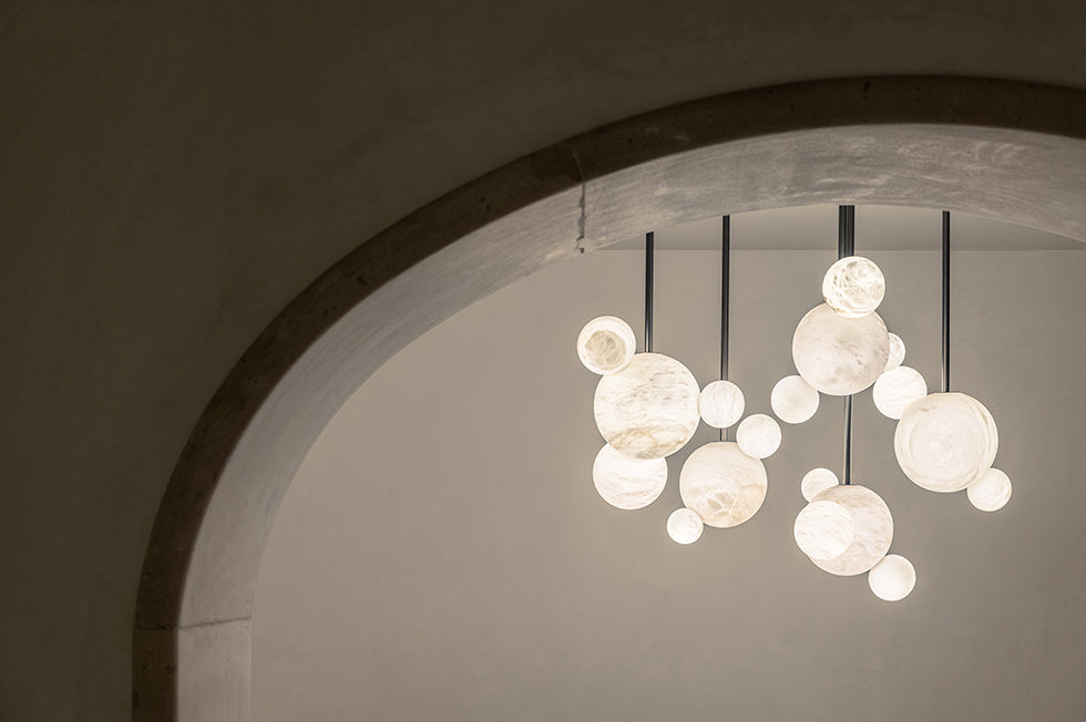 United Alabaster Up & Down Pendelleuchte – Ansicht 3
