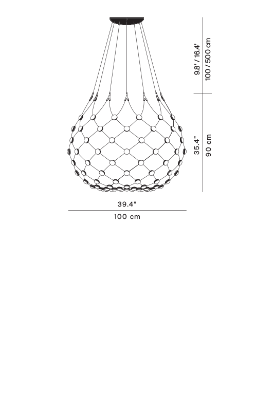 Luceplan Mesh Pendelleuchte