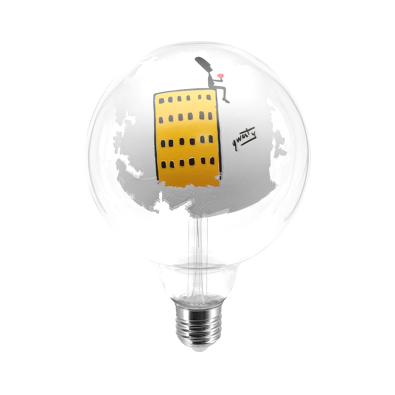 Glühbirne LED Tattoo Grattacielo G125 4,5W 470 lm E27 2700K dimmbar – Hauptbild