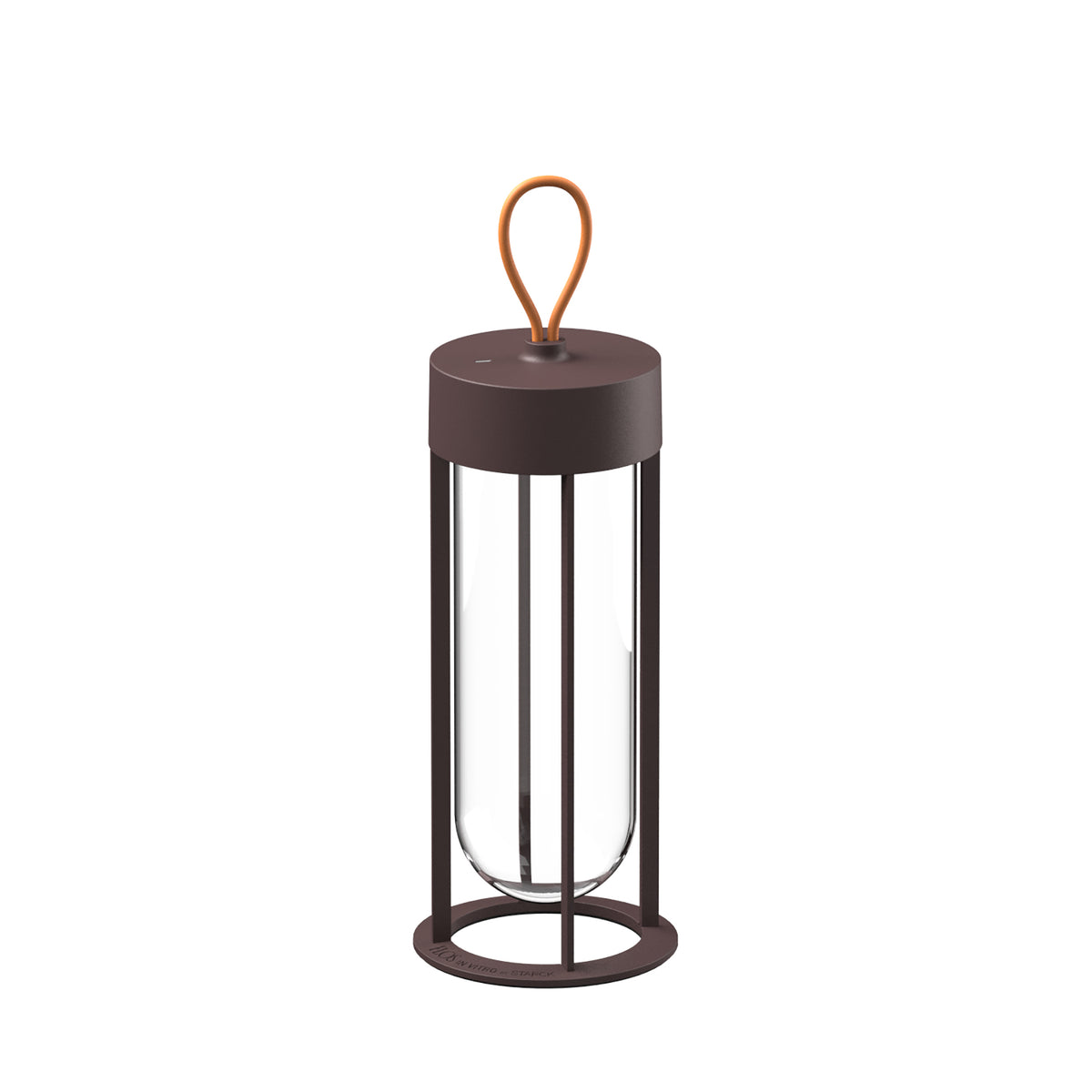 Flos In Vitro Unplugged Outdoor-Akkuleuchte – Deep Brown, 2700K