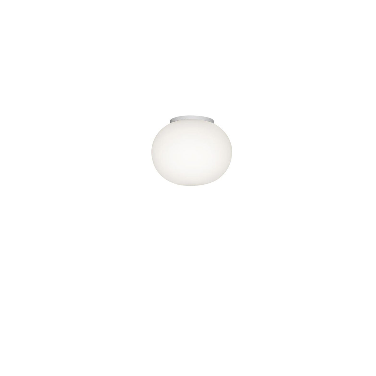 Flos Mini Glo-Ball Ceiling/Wall Mirror Wand-/Deckenleuchte – White