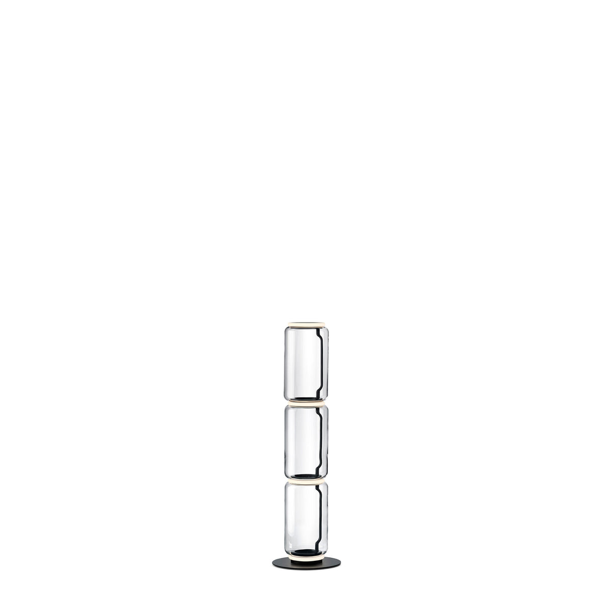 Flos Noctambule Floor 3 Low Cylinder Small Base Stehleuchte – Black