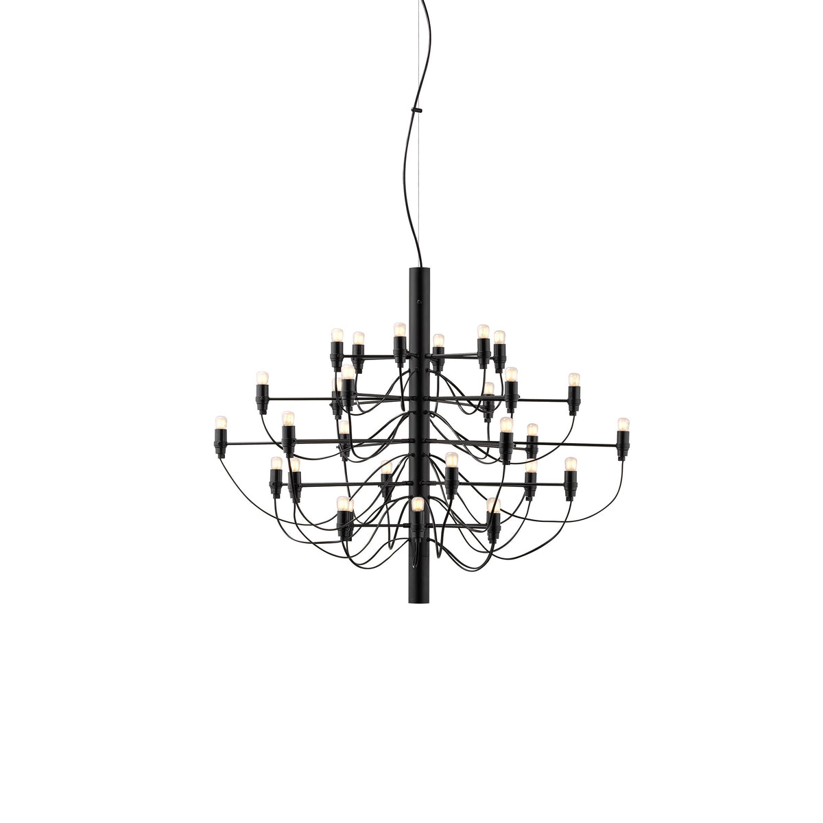 Flos 2097/30 (frosted bulbs) Pendelleuchte – Matt Black