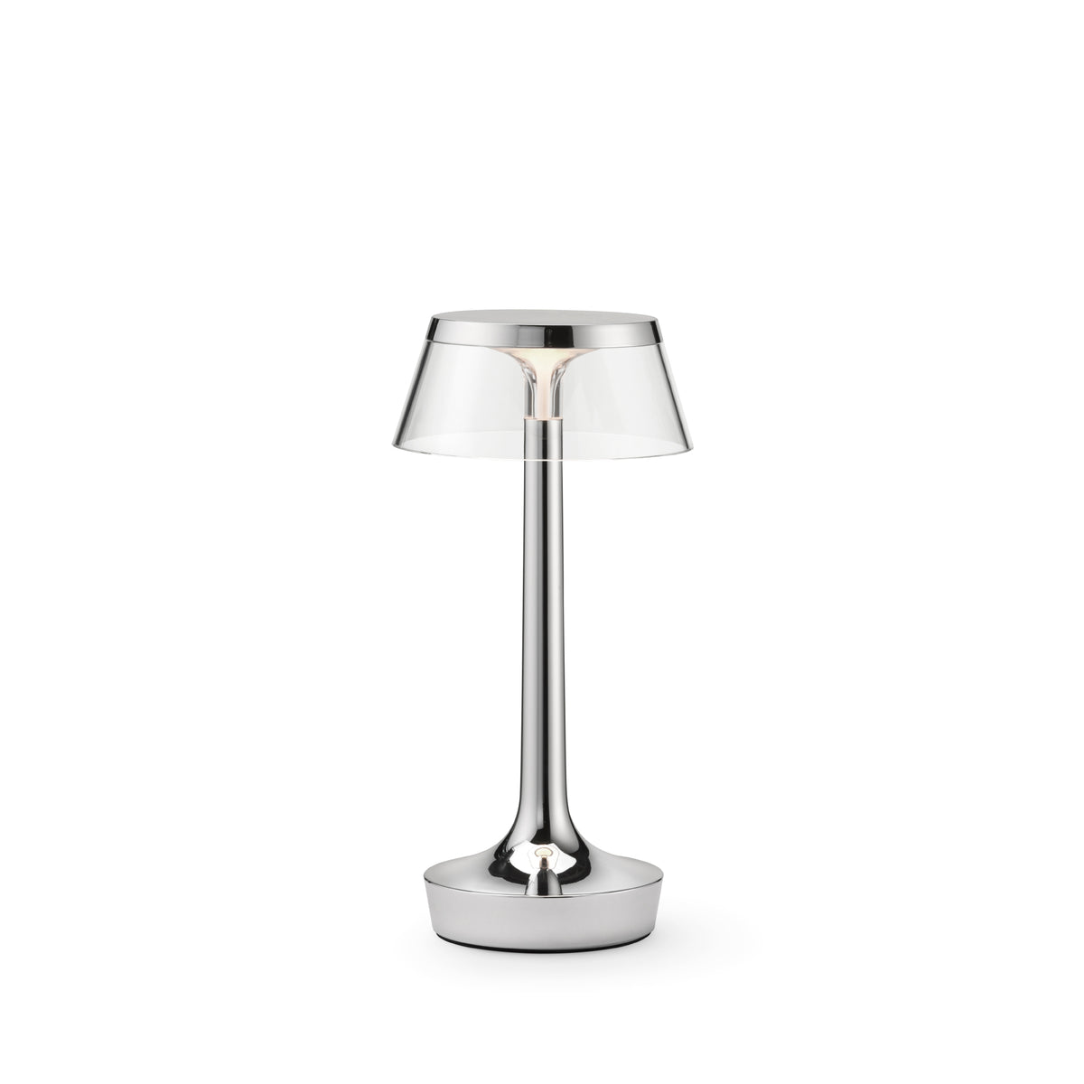 Flos Bon Jour Unplugged Akku-Tischleuchte – Chrome