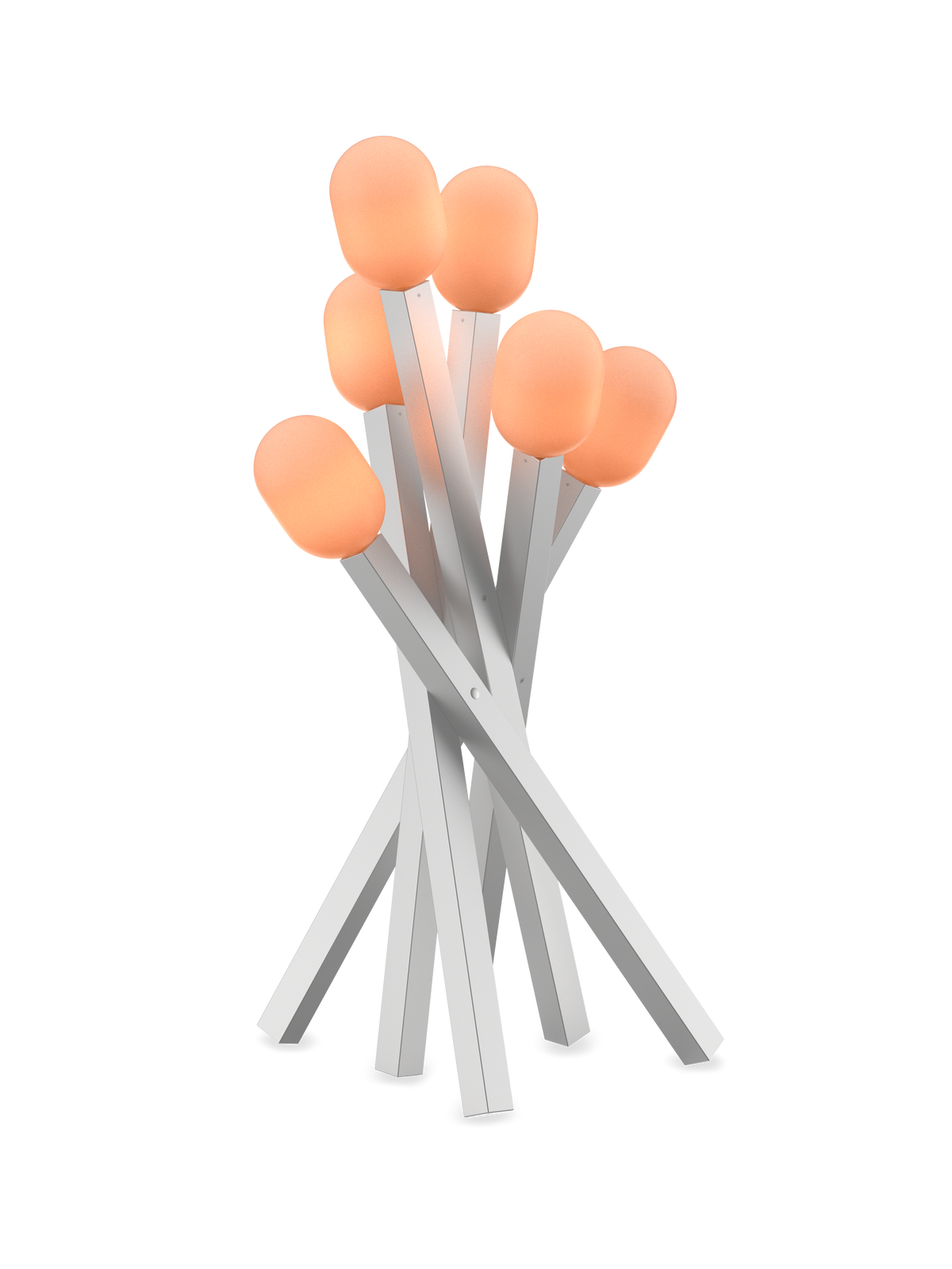 GRAU Campfire Stehleuchte – Silber