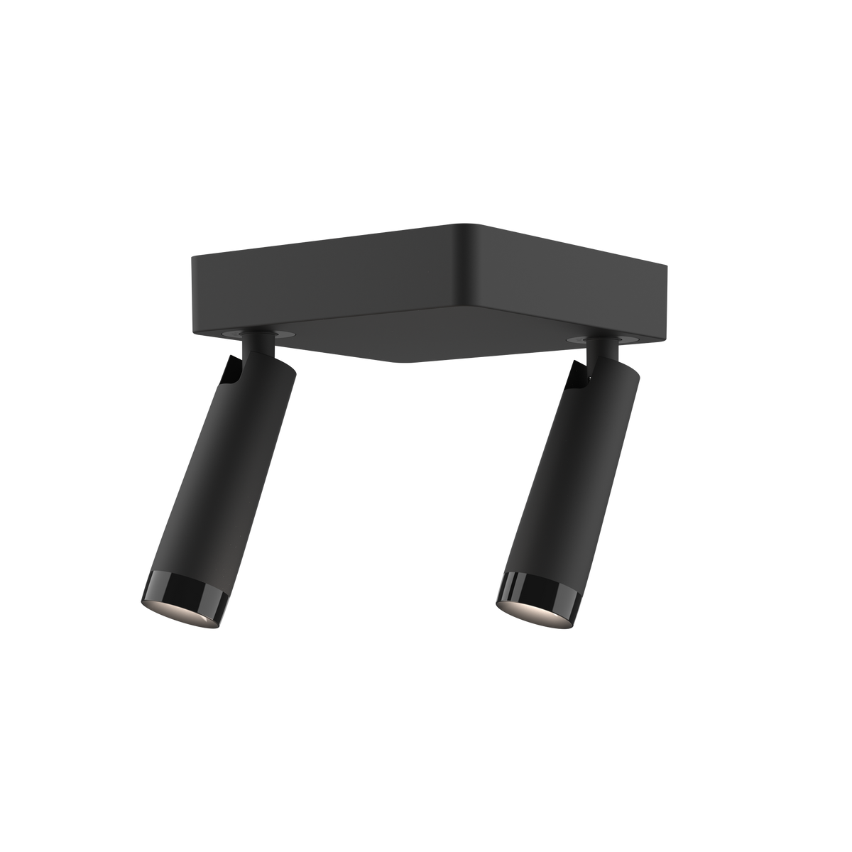 GRAU Clear Duo Deckenleuchte – Schwarz, Deckenaufbau