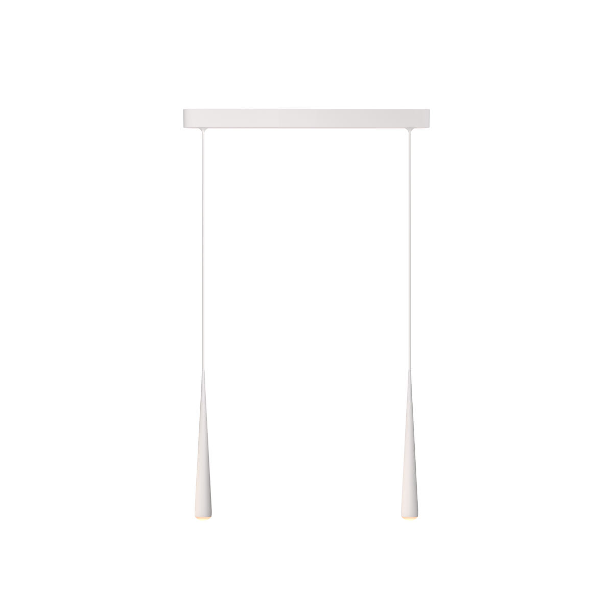 GRAU Niceone Trace Pendelleuchte – Weiß, 2 Pendel