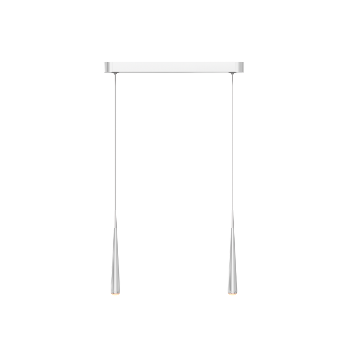 GRAU Niceone Trace Pendelleuchte – Poliert, 2 Pendel