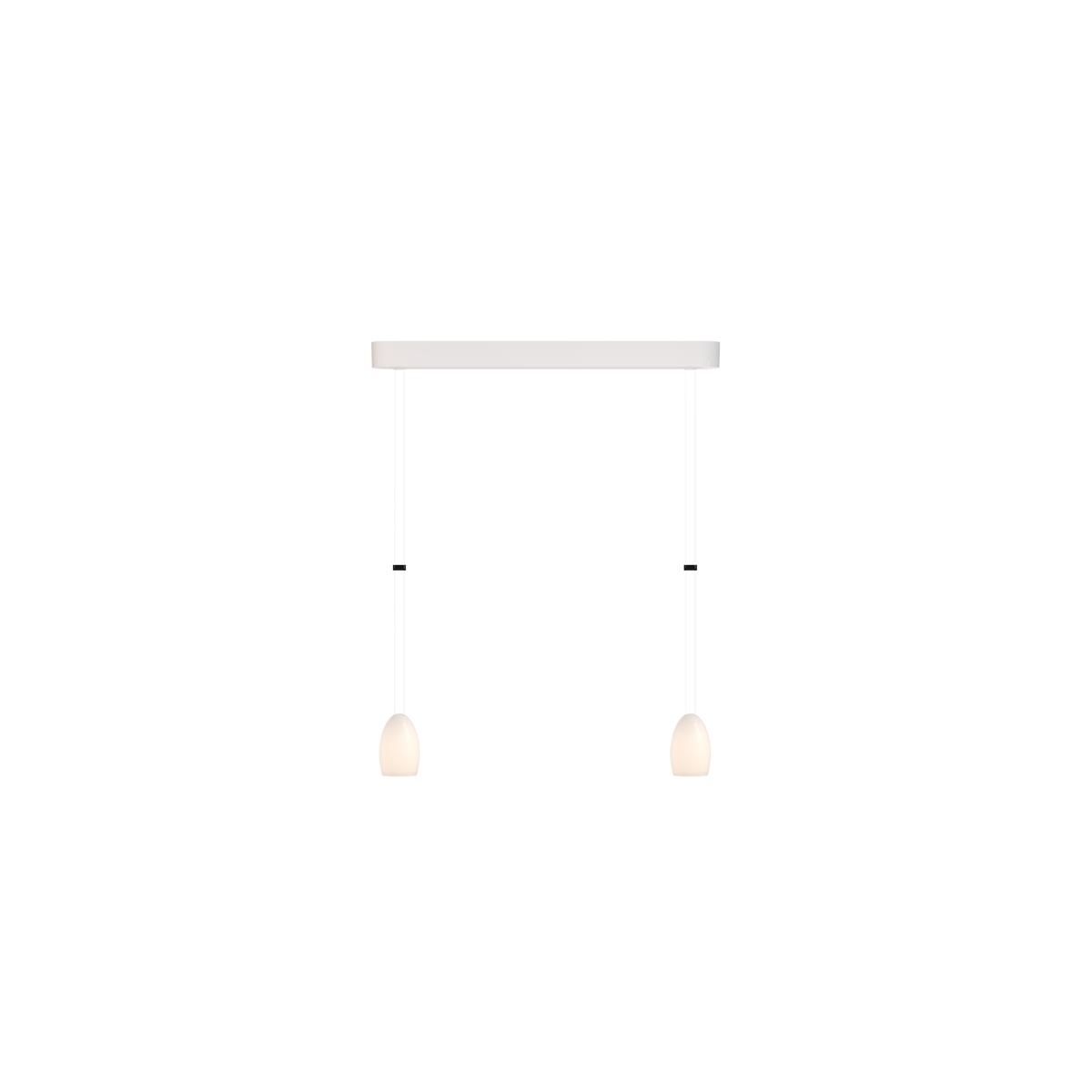 GRAU Oh China Trace Pendelleuchte – Weiß, 2 Pendel