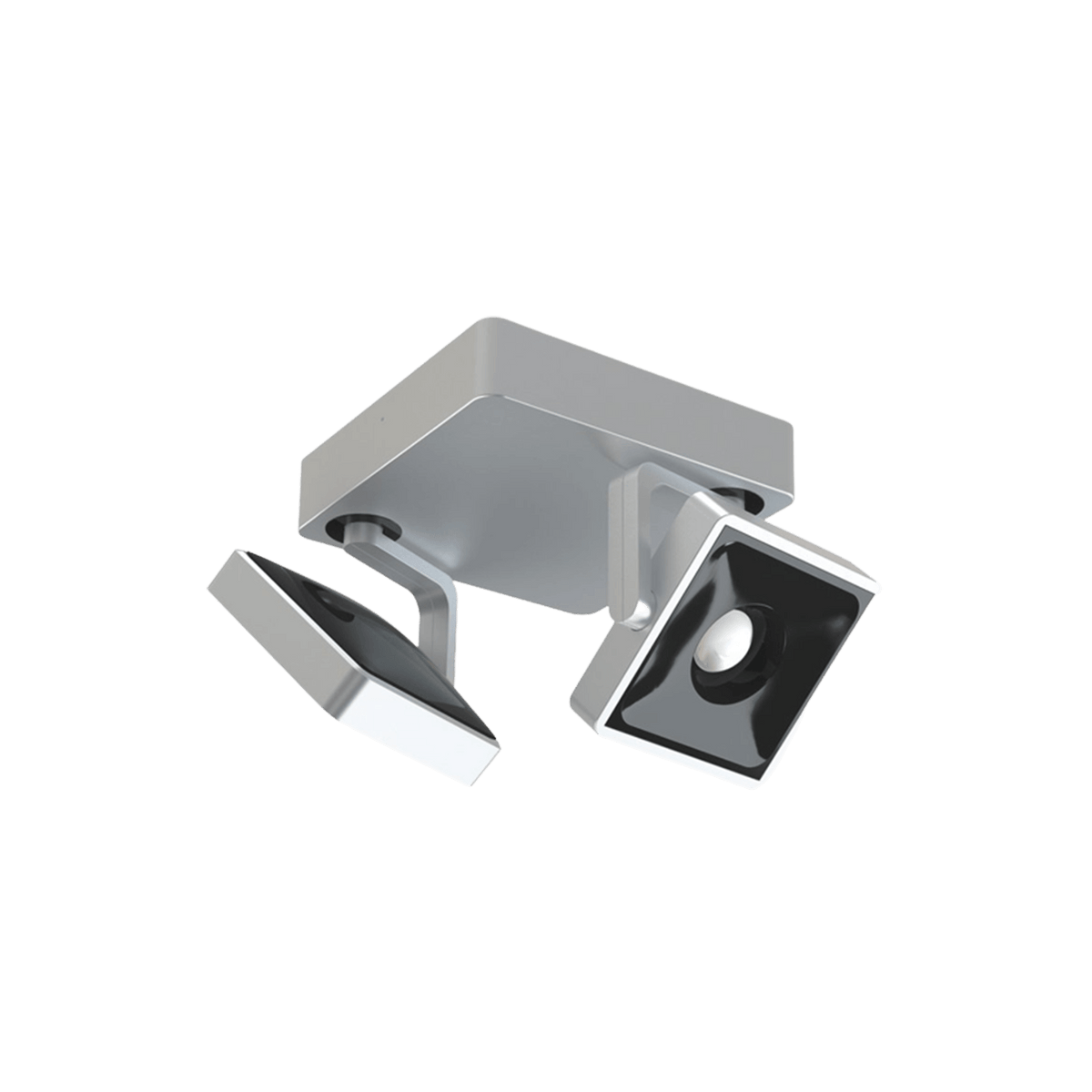 GRAU Studio Duo Deckenleuchte – Satiniert/Schwarz, Warmes Licht 2700 K