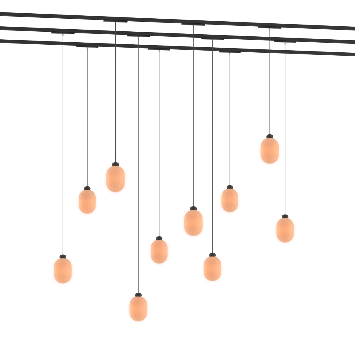 GRAU Sun Installation Pendelleuchte – Schwarz, Track
