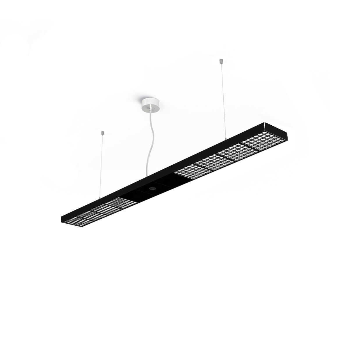 GRAU Xt-a Ceiling Deckenleuchte – Schwarz/Schwarz, 150 cm – Direktlicht Fokus – Mit Sensor