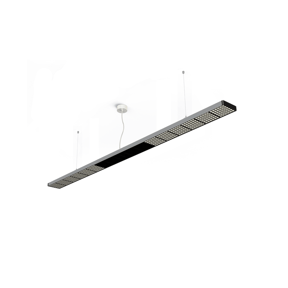 GRAU Xt-a Ceiling Deckenleuchte – Satiniert/Schwarz, 240 cm – Indirektlicht Fokus