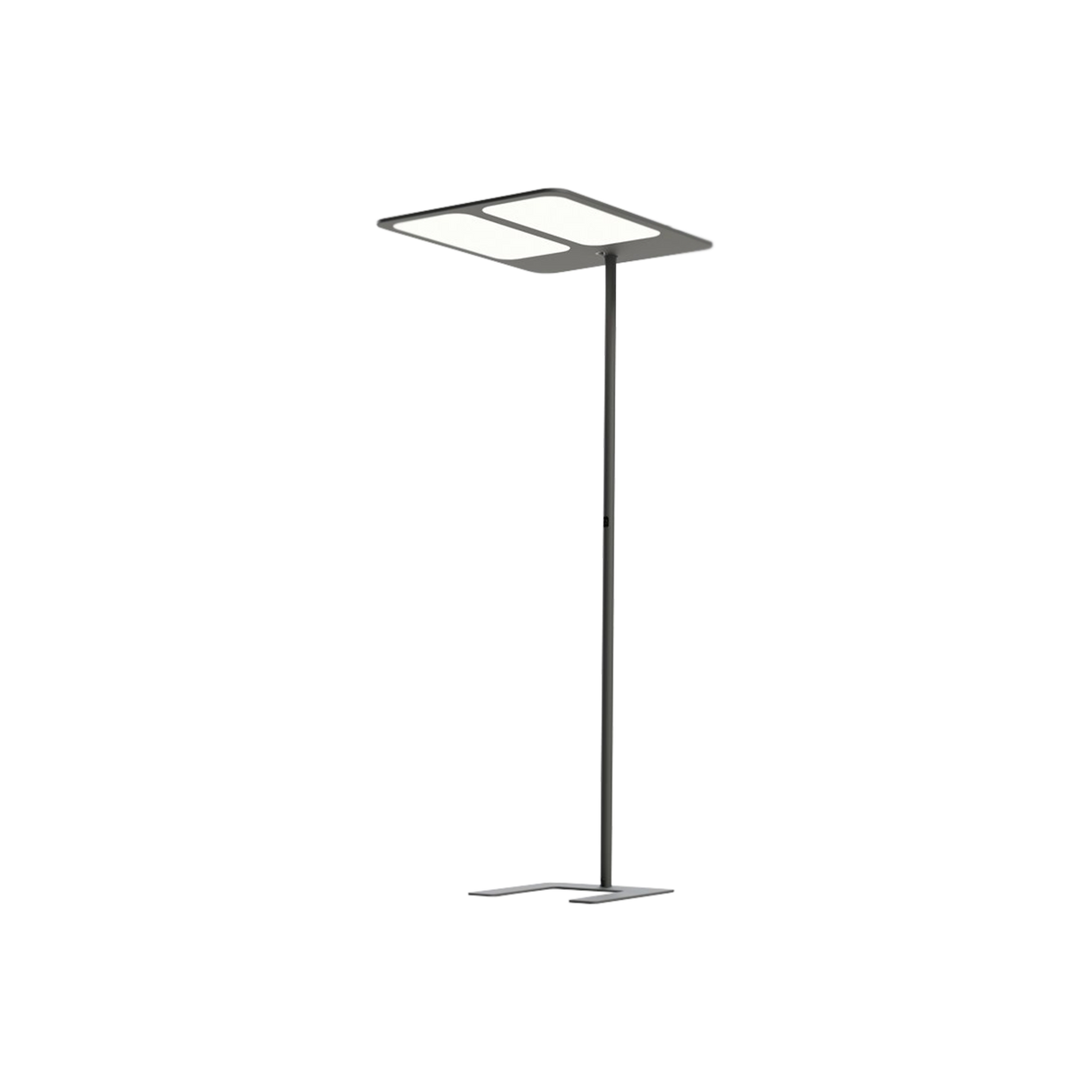 GRAU Xt-s Two Stehleuchte – Anthrazit, Seitlicher Schaft