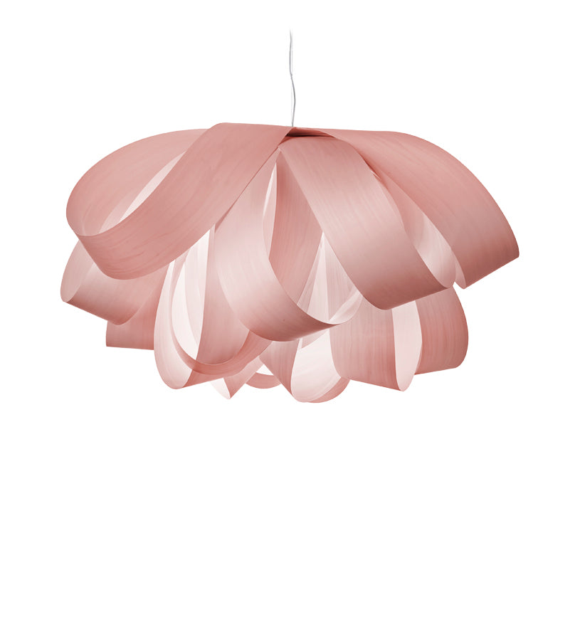 LZF Agatha Large Pendelleuchte – Furnier Zartrosa