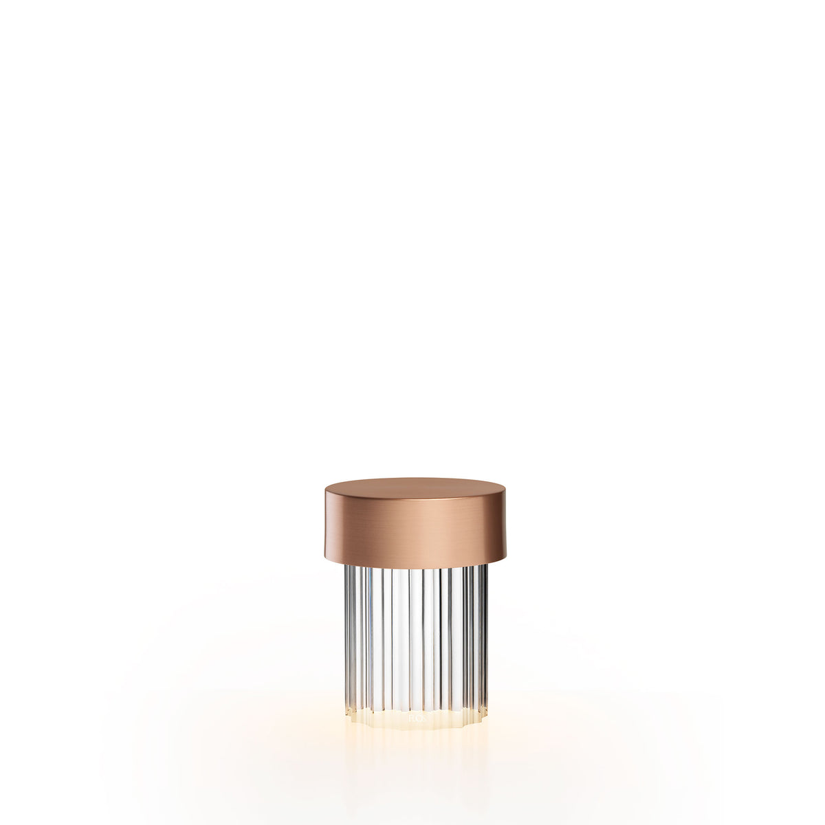 Flos Last Order Fluted Akku-Tischleuchte – Polished Satin