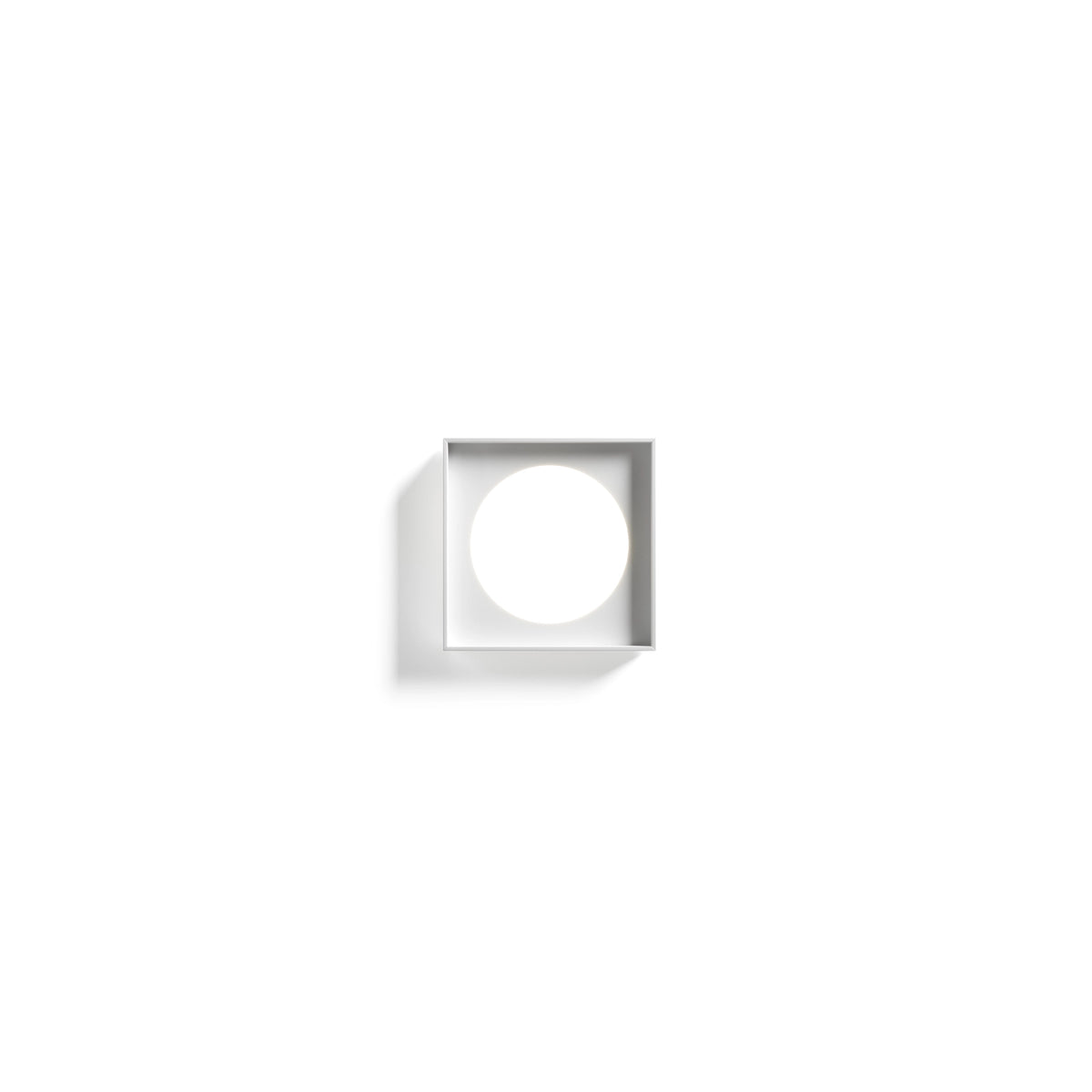 Luceplan Cassette Deckenleuchte – A03W44 – 40×40 cm – 2700K, Weiß matt, 2700 K
