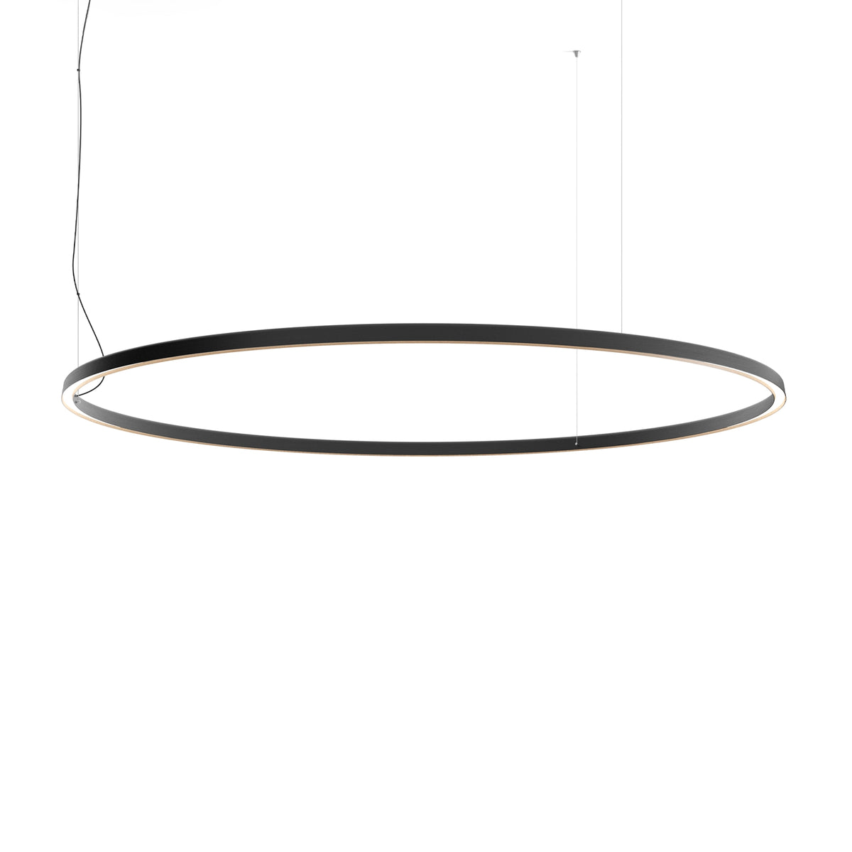 Luceplan Compendium Circle Pendelleuchte – D81C20W – Ø200 cm, Schwarz, 2700 K