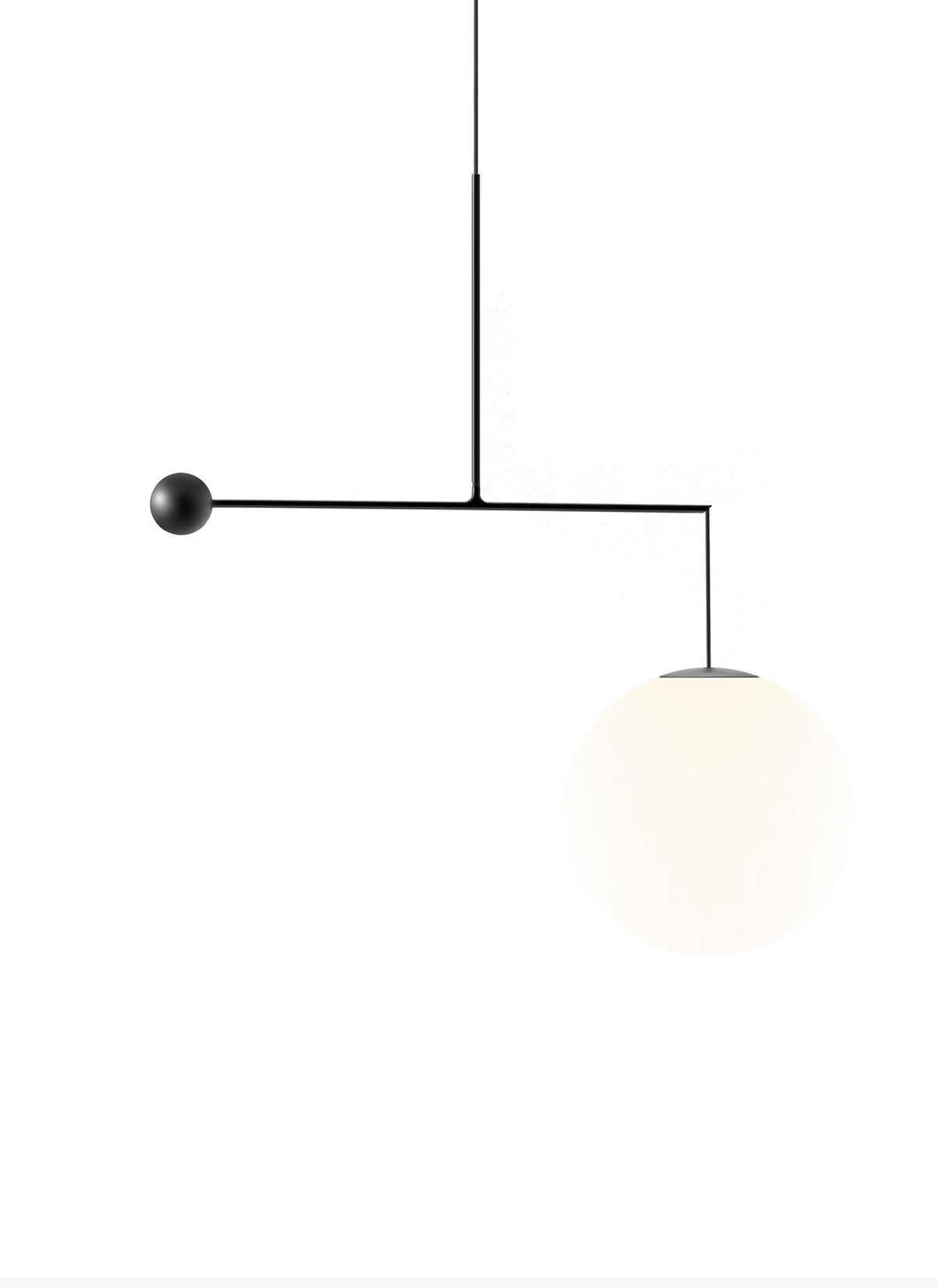 Luceplan Malamata Pendelleuchte – B01S48 – ø 48 cm, Schwarz