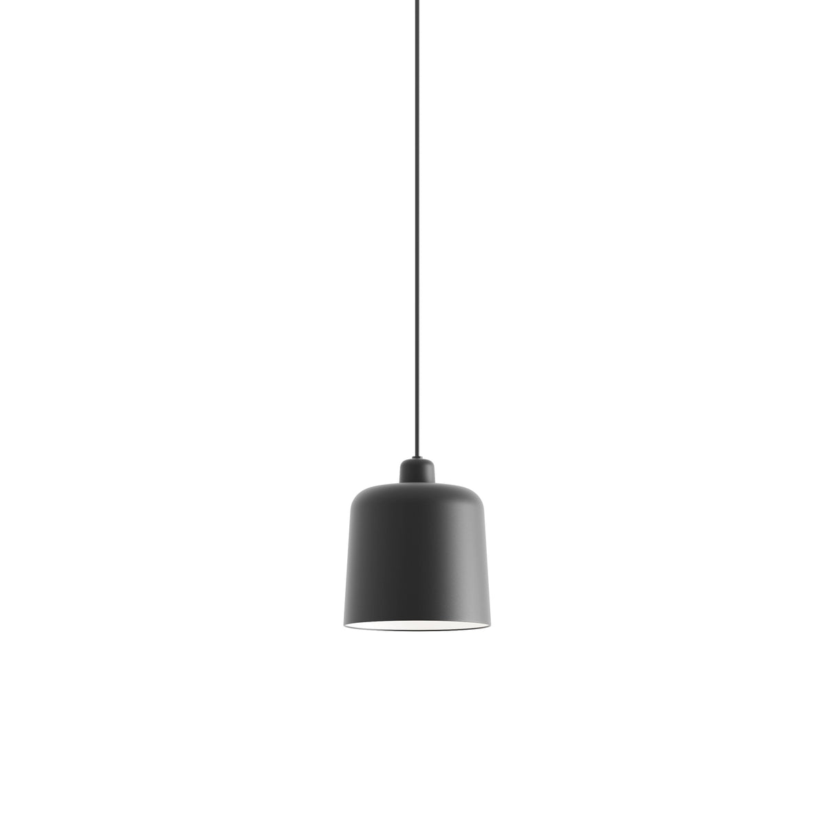 Luceplan Zile Pendelleuchte – B02S20 – ø 20 cm, Schwarz matt