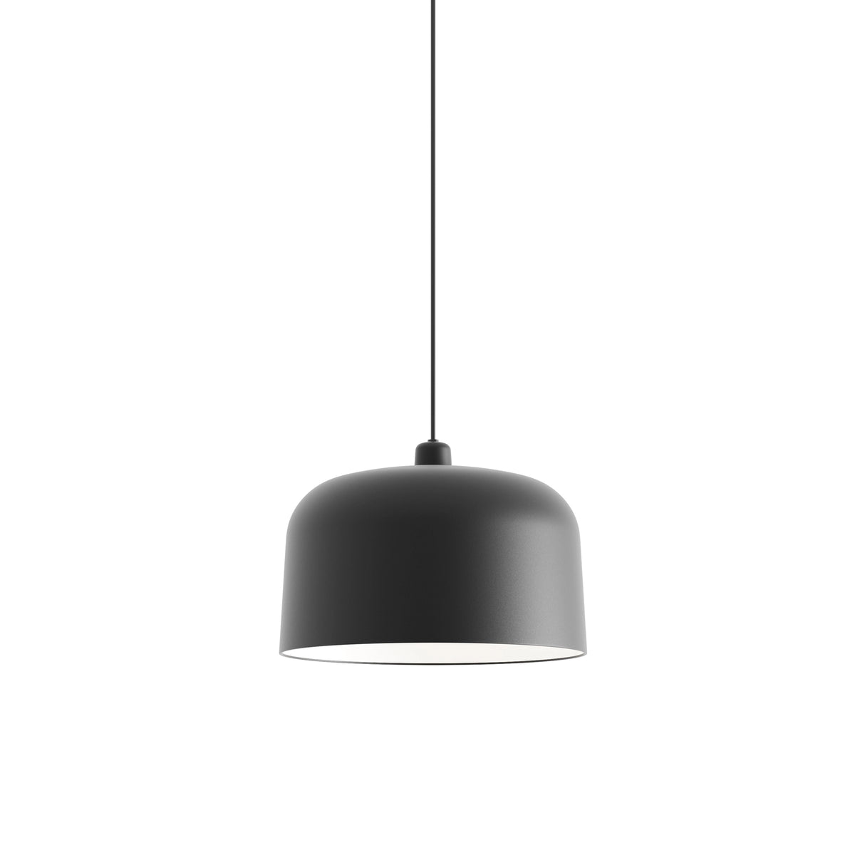Luceplan Zile Pendelleuchte – B02S40 – ø 40 cm, Schwarz matt