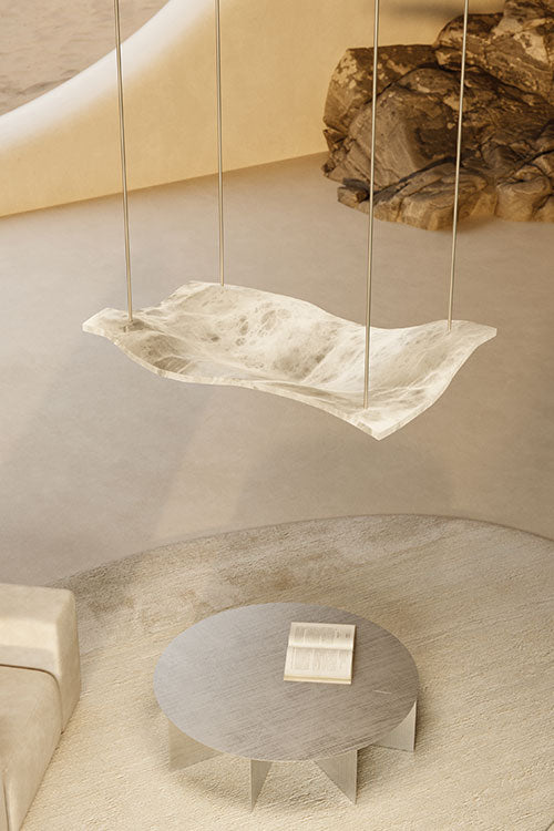 United Alabaster Aire Pendelleuchte – 400 x 400 x 120mm, Bronze dunkel