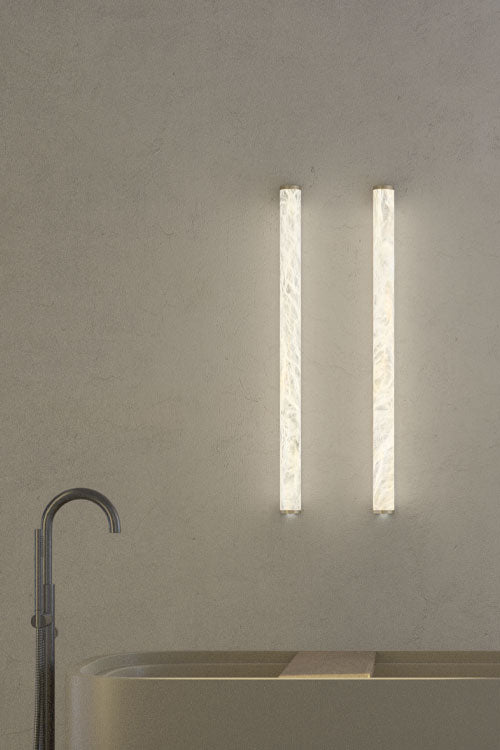 United Alabaster Slim Wandleuchte – ø 60 x 320mm, Bronze dunkel