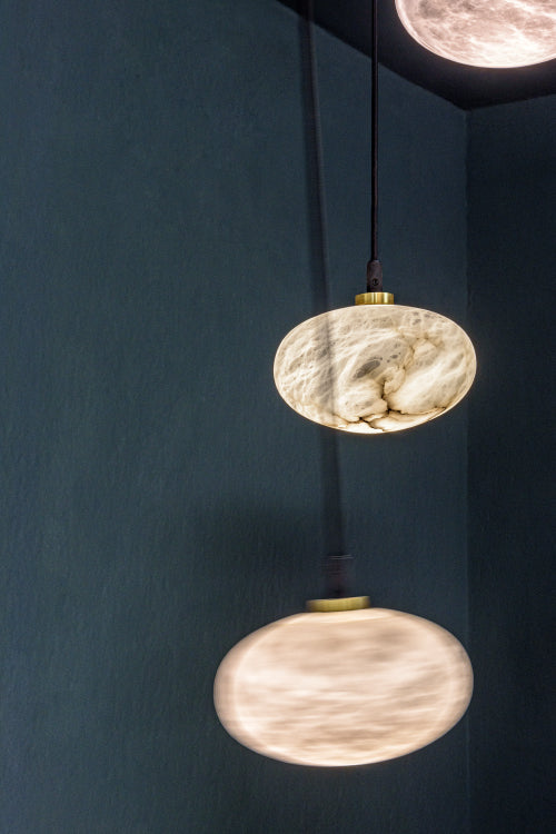 United Alabaster Oval Pendelleuchte – 1x ø 280 x 180mm